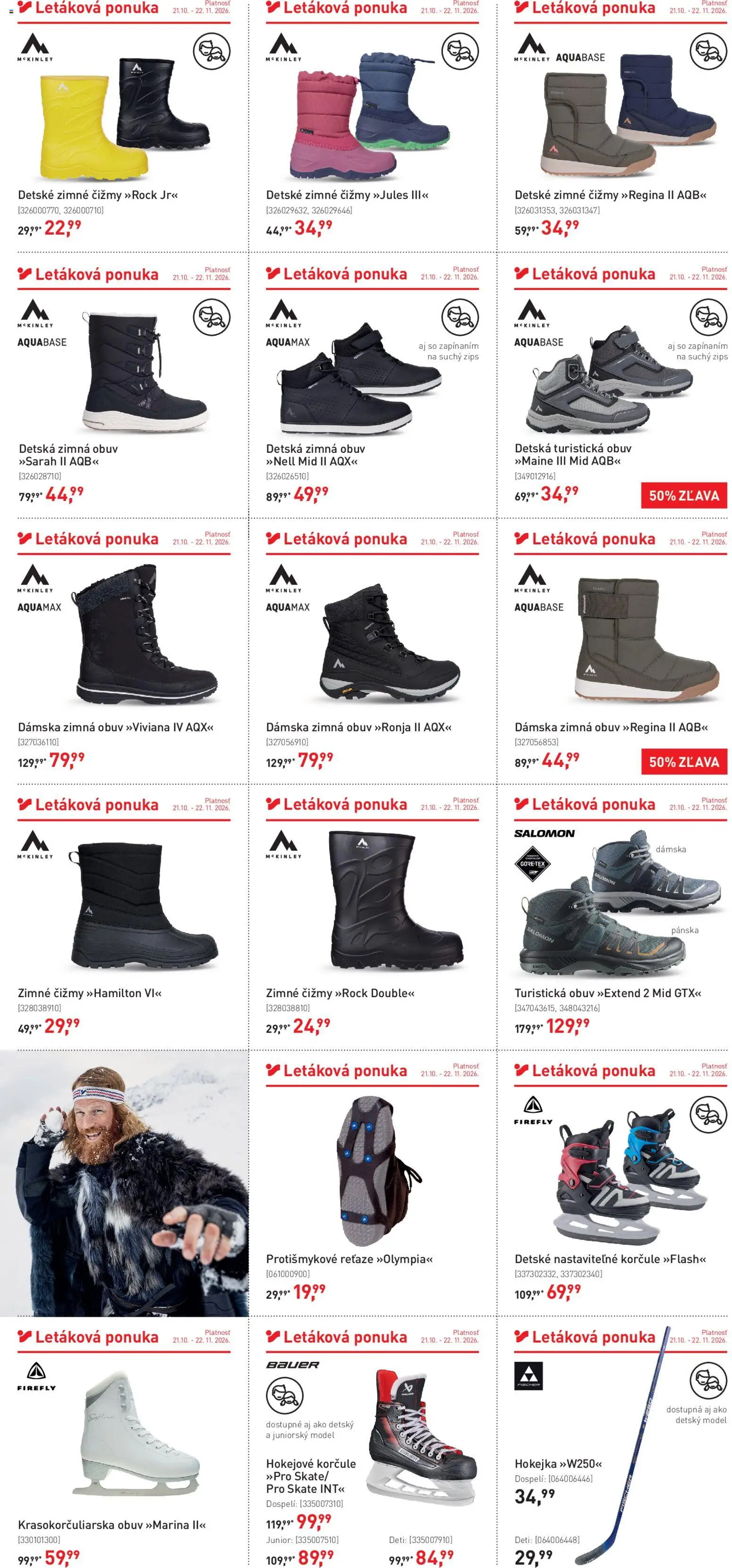 Intersport leták Leták in Slovensko
