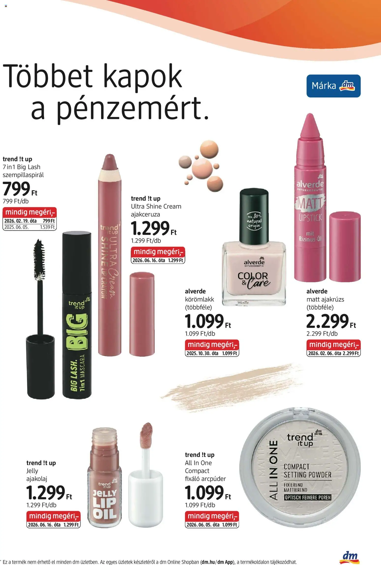 DM Drogerie Markt akciós újság Akciós újság in Magyarország