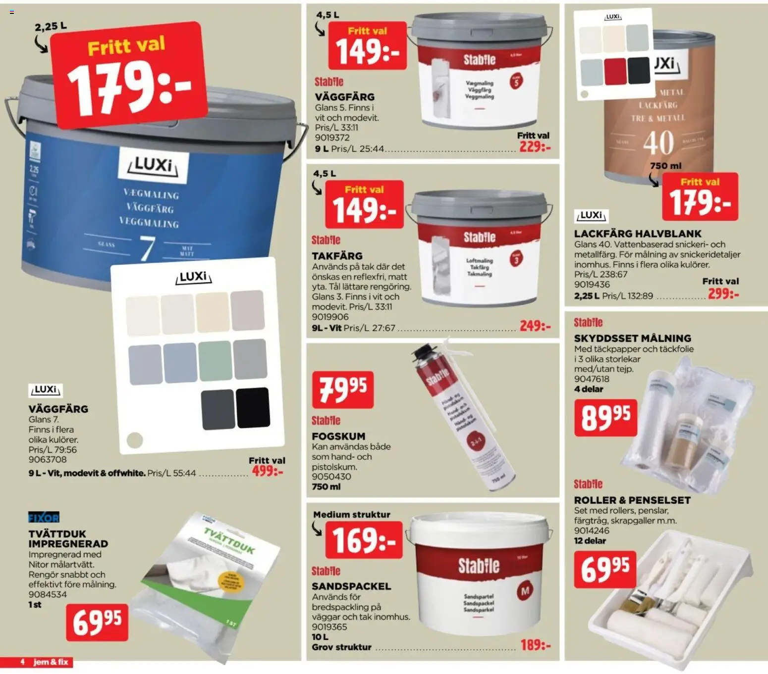 Jem & Fix erbjudanden Reklamblad in Sverige