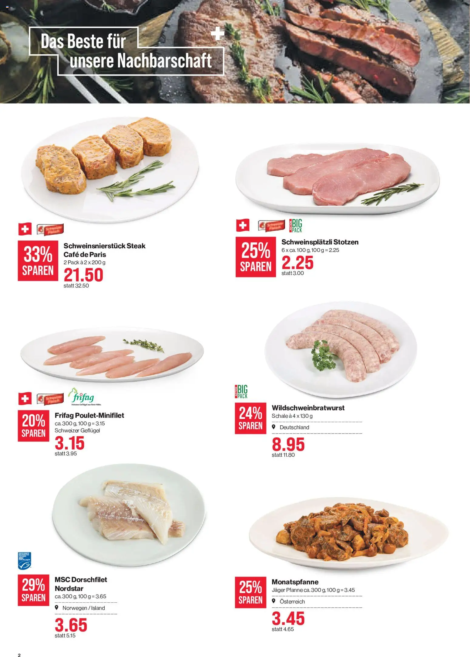 SPAR aktionen Prospekt in Schweiz