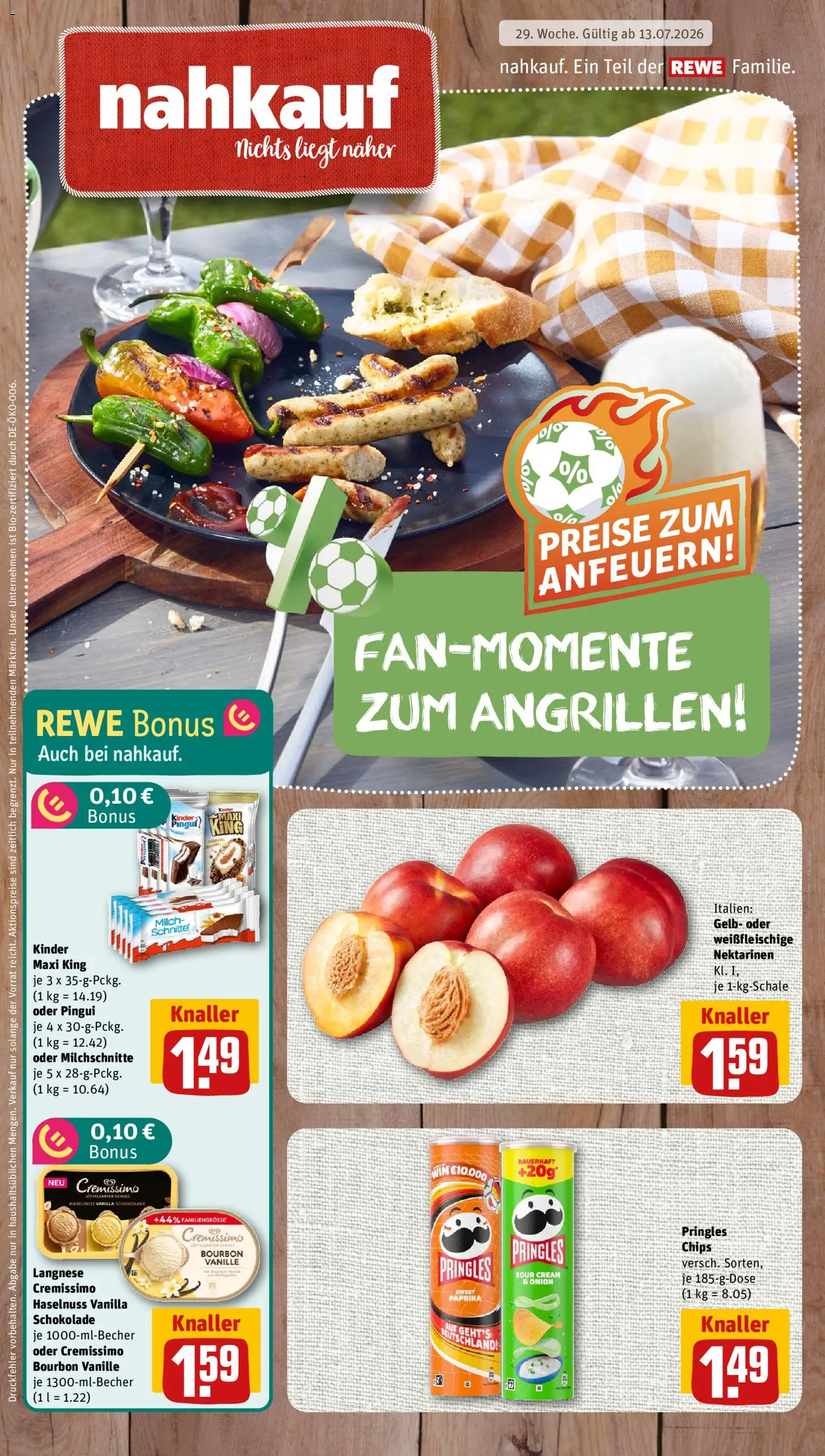 Nahkauf Prospekt | 13.07.2026 | Wie erhält man einen begrenzten Rabatt? | Deutschland