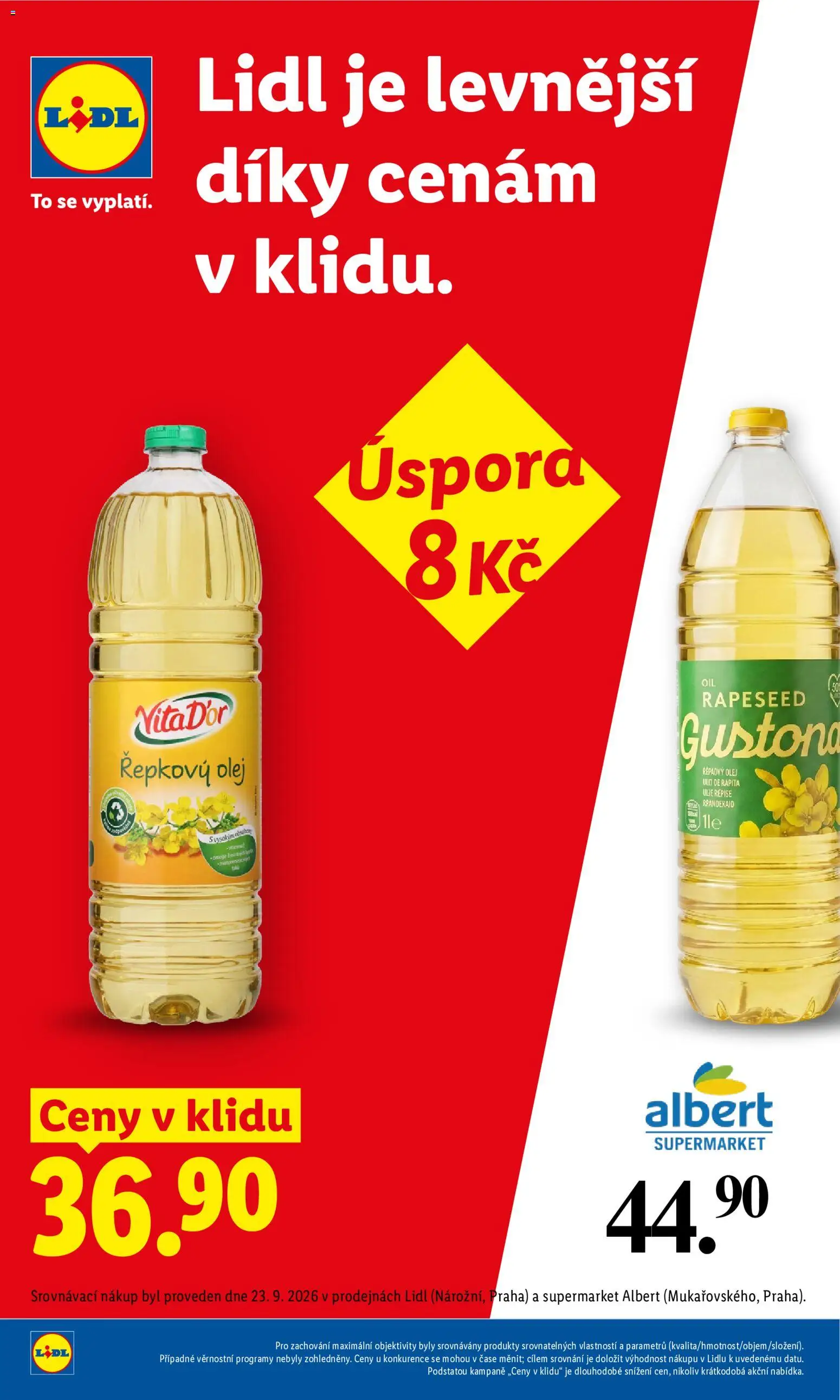 Lidl leták Leták in Česko