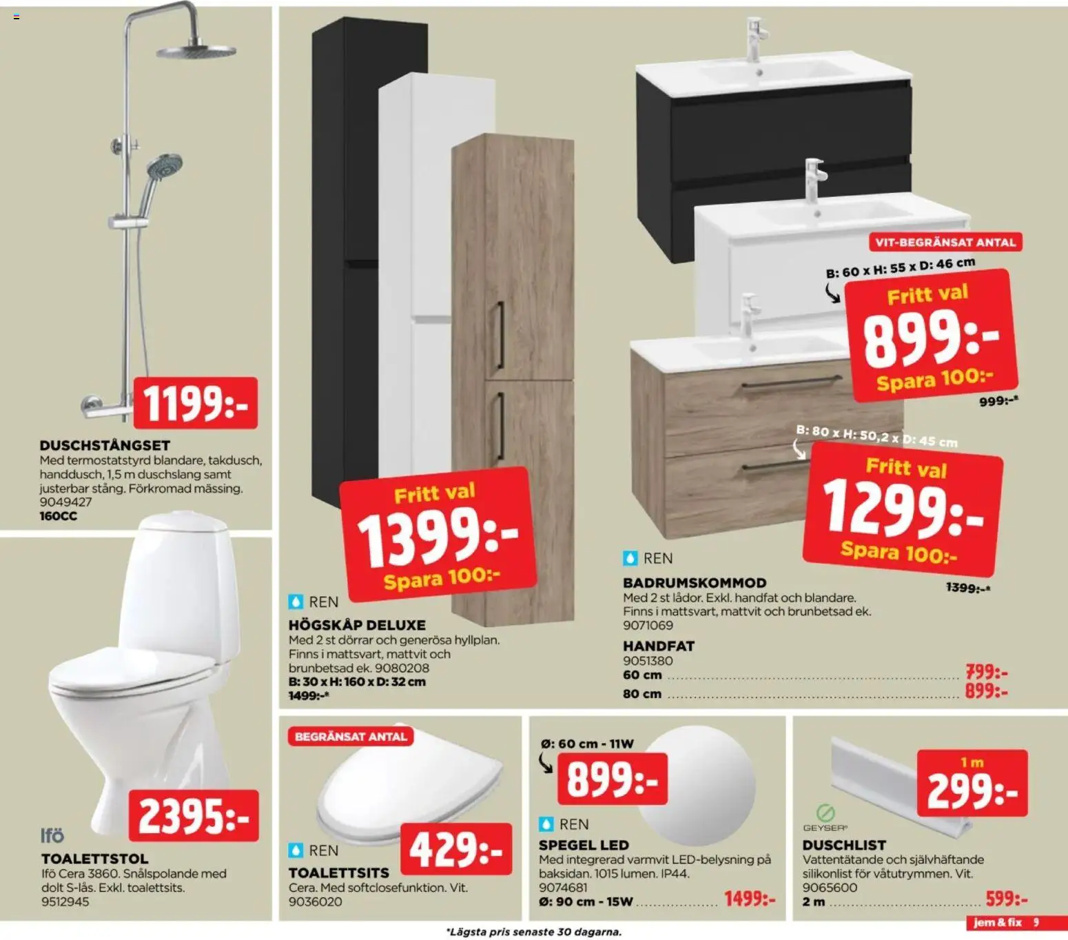Jem & Fix erbjudanden Reklamblad in Sverige