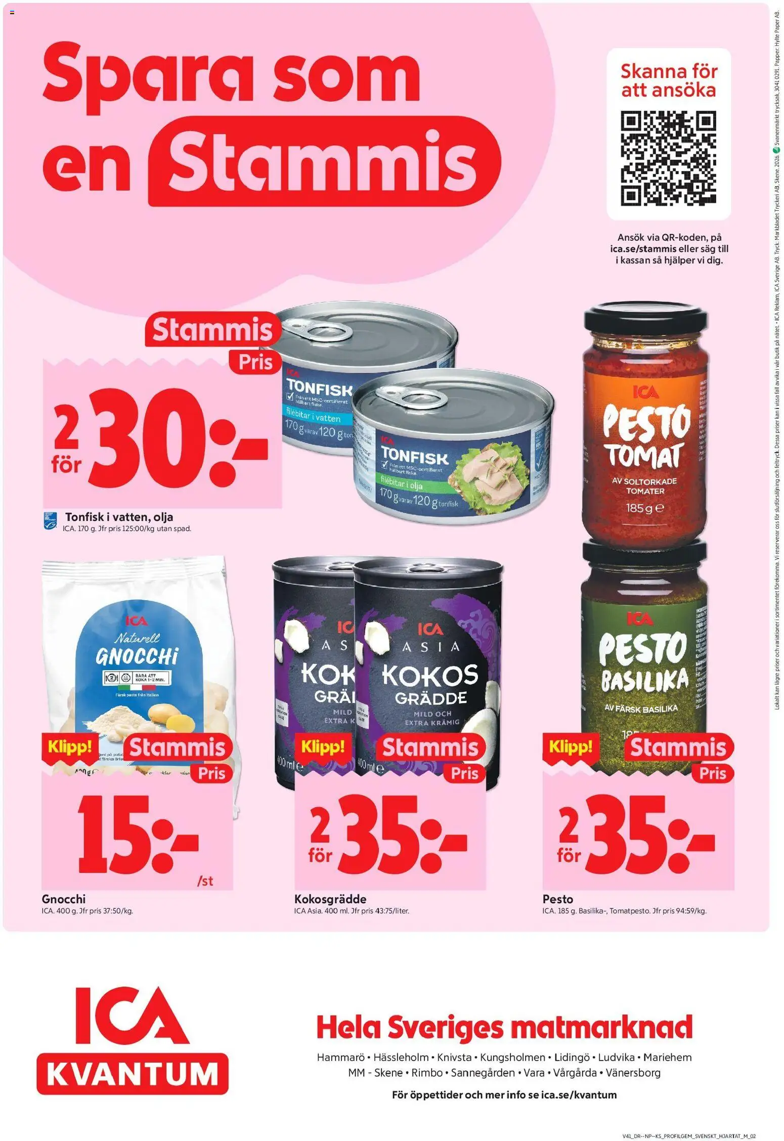 ICA Kvantum erbjudanden Reklamblad in Sverige