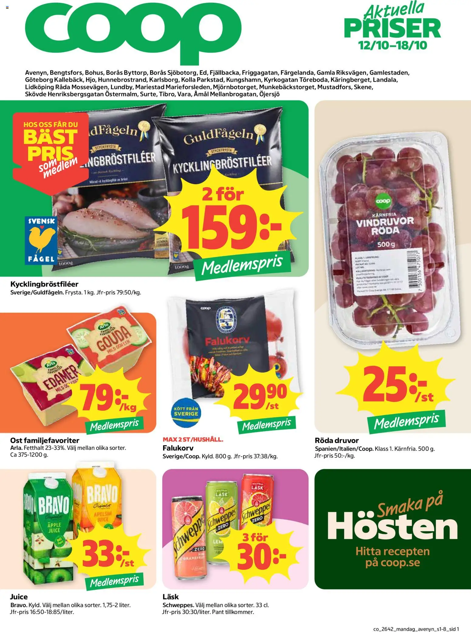Coop erbjudanden Reklamblad in Sverige