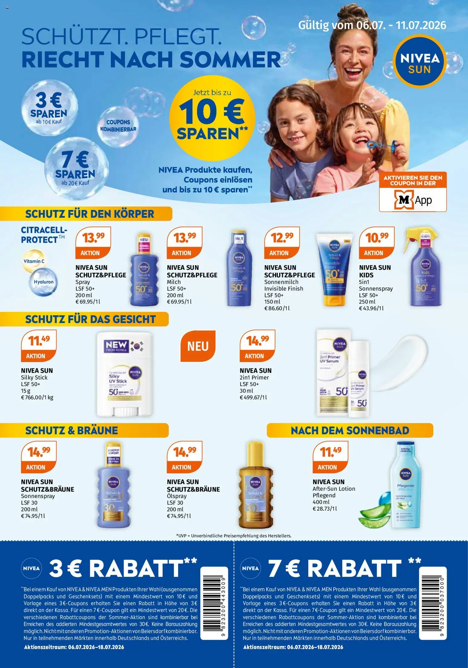 Die besten Angebote | Müller Nivea Angebote ab 06.07.2026 | - Jetzt stöbern! | Österreich