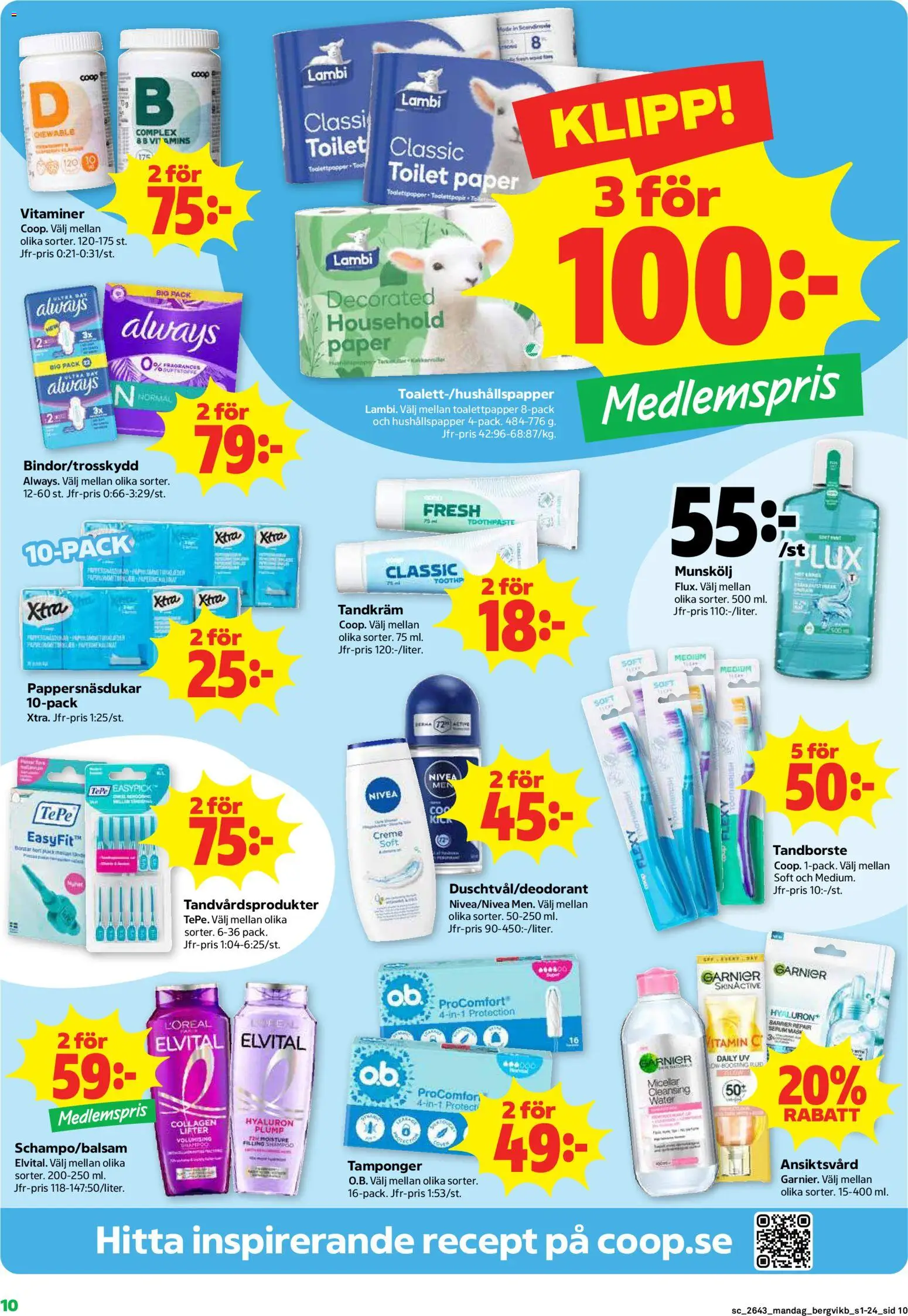 Stora Coop erbjudanden Reklamblad in Sverige