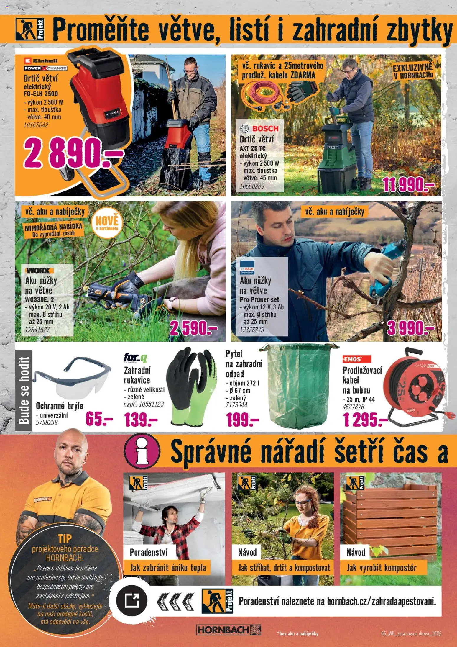 HORNBACH leták - Zpracování dřeva Leták in Česko