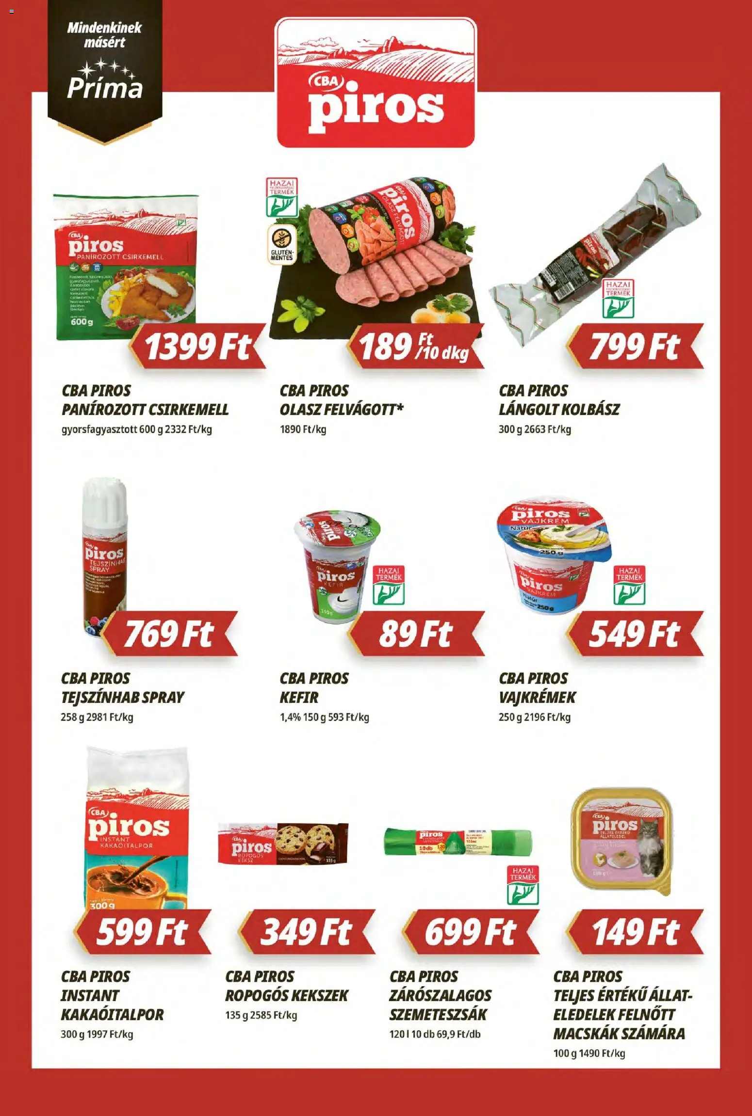 CBA Príma akciós újság Akciós újság in Magyarország