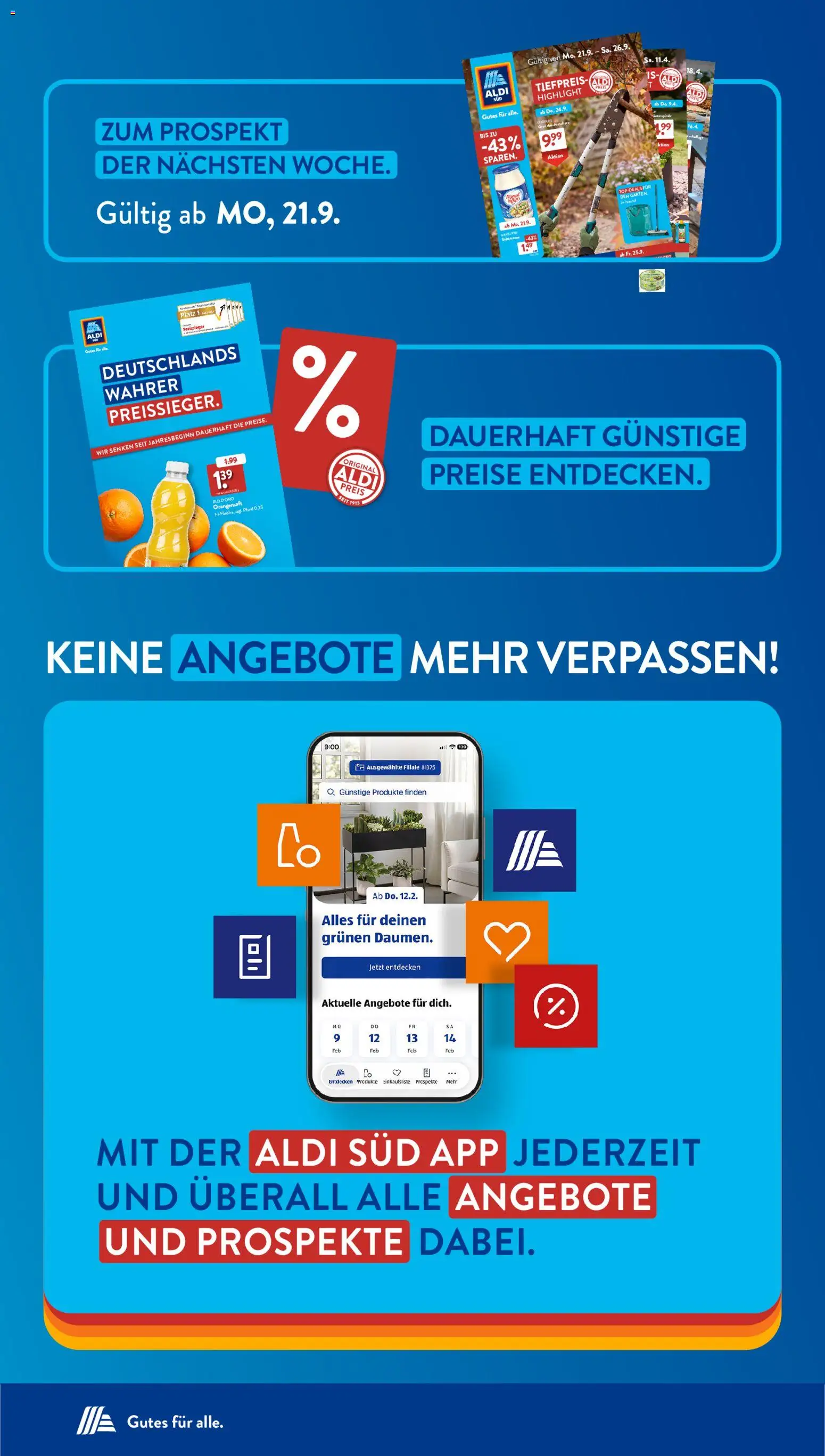 Aldi Süd Prospekt Prospekt in Deutschland