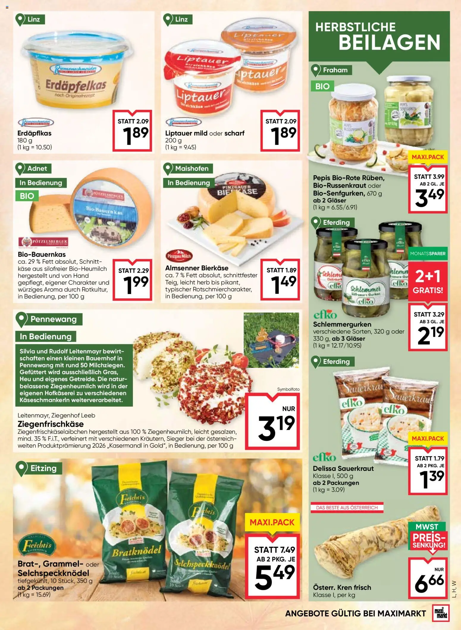 Maximarkt Flugblatt Flugblatt in Österreich