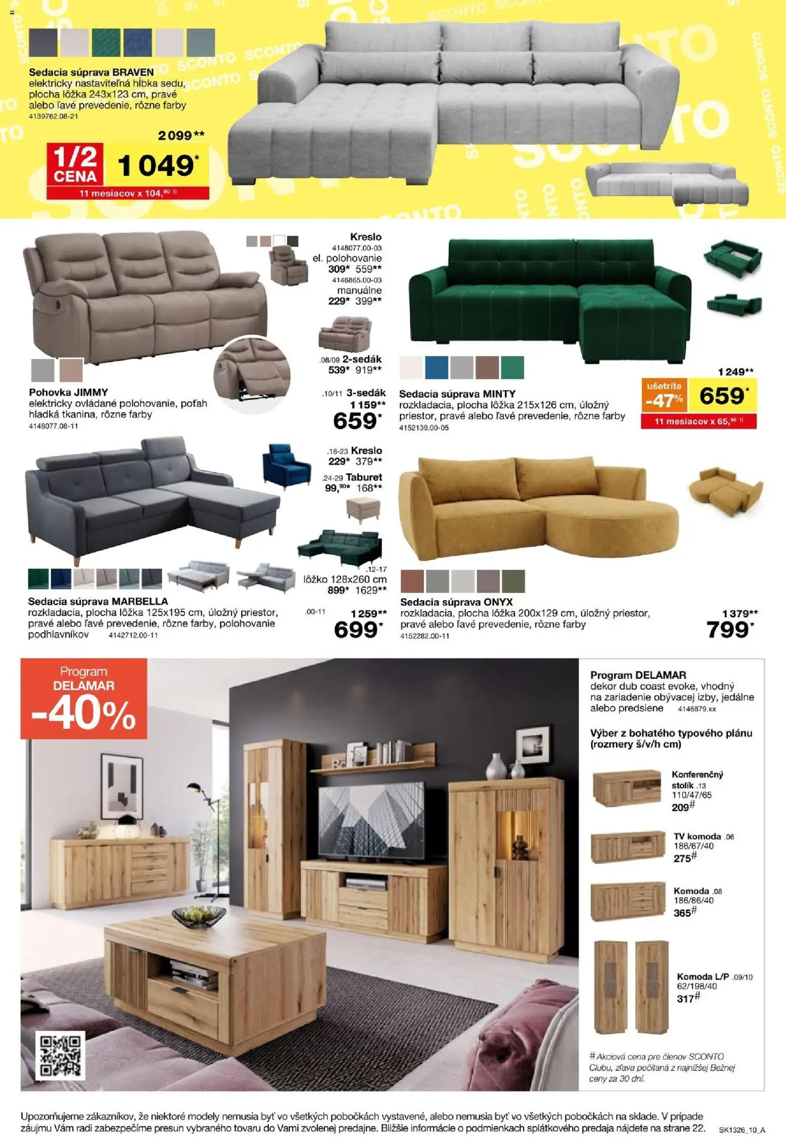 Sconto nábytok leták Leták in Slovensko