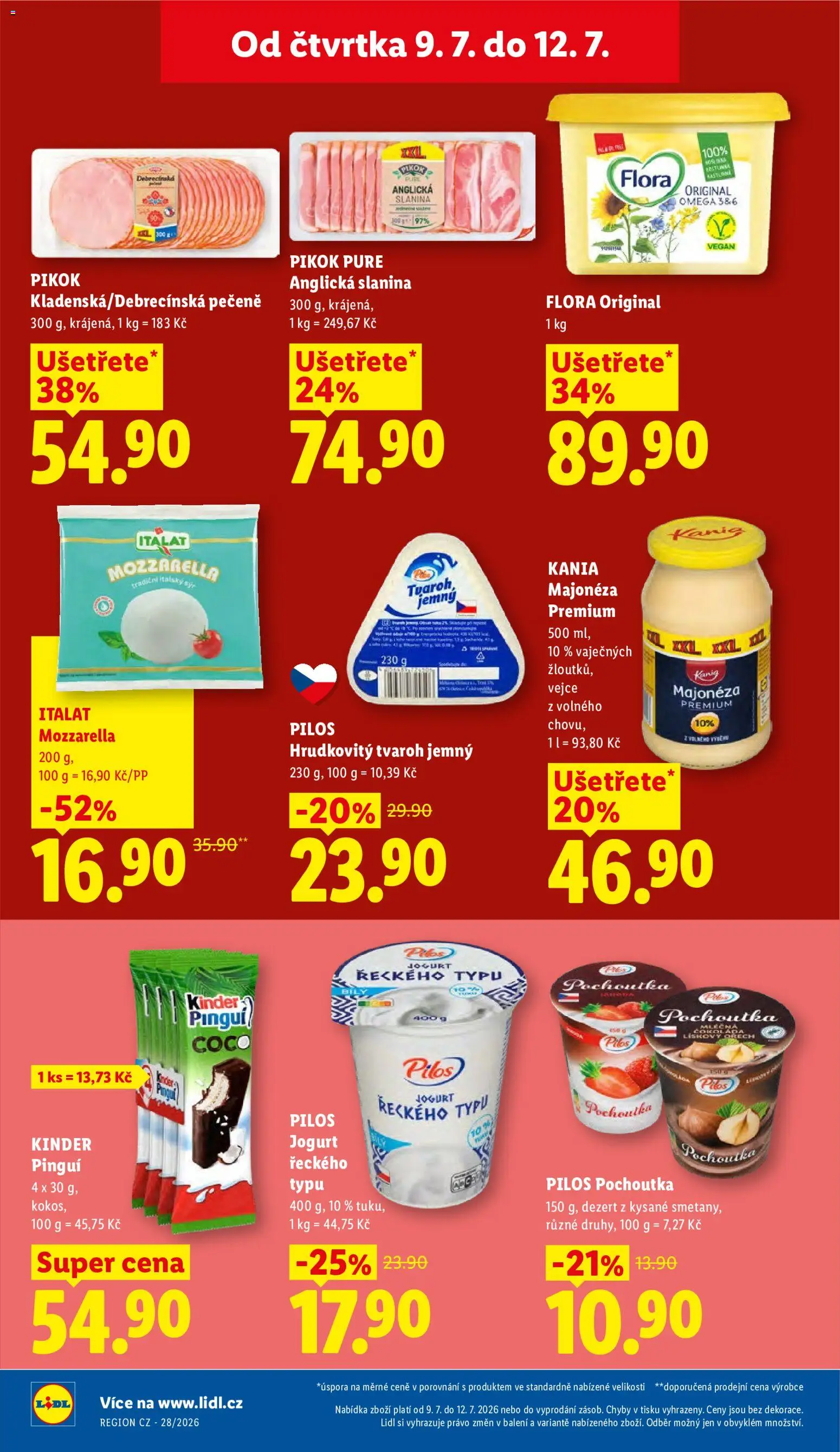 Lidl leták od 09.07.2026 💥 Nenechte si ujít TOP nabídky! ⭐ | Česko