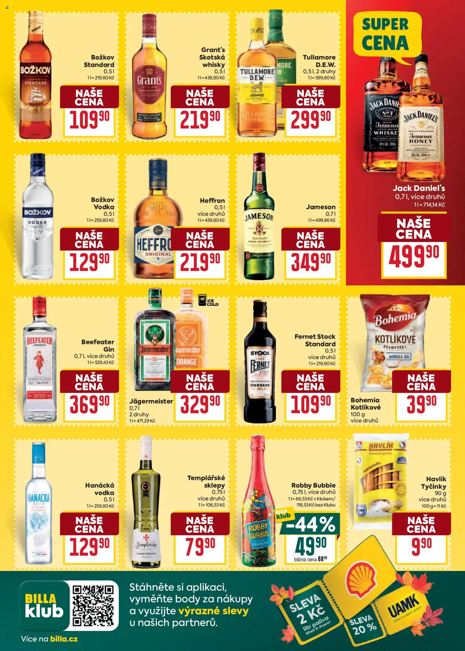 Billa Malý leták Leták in Česko