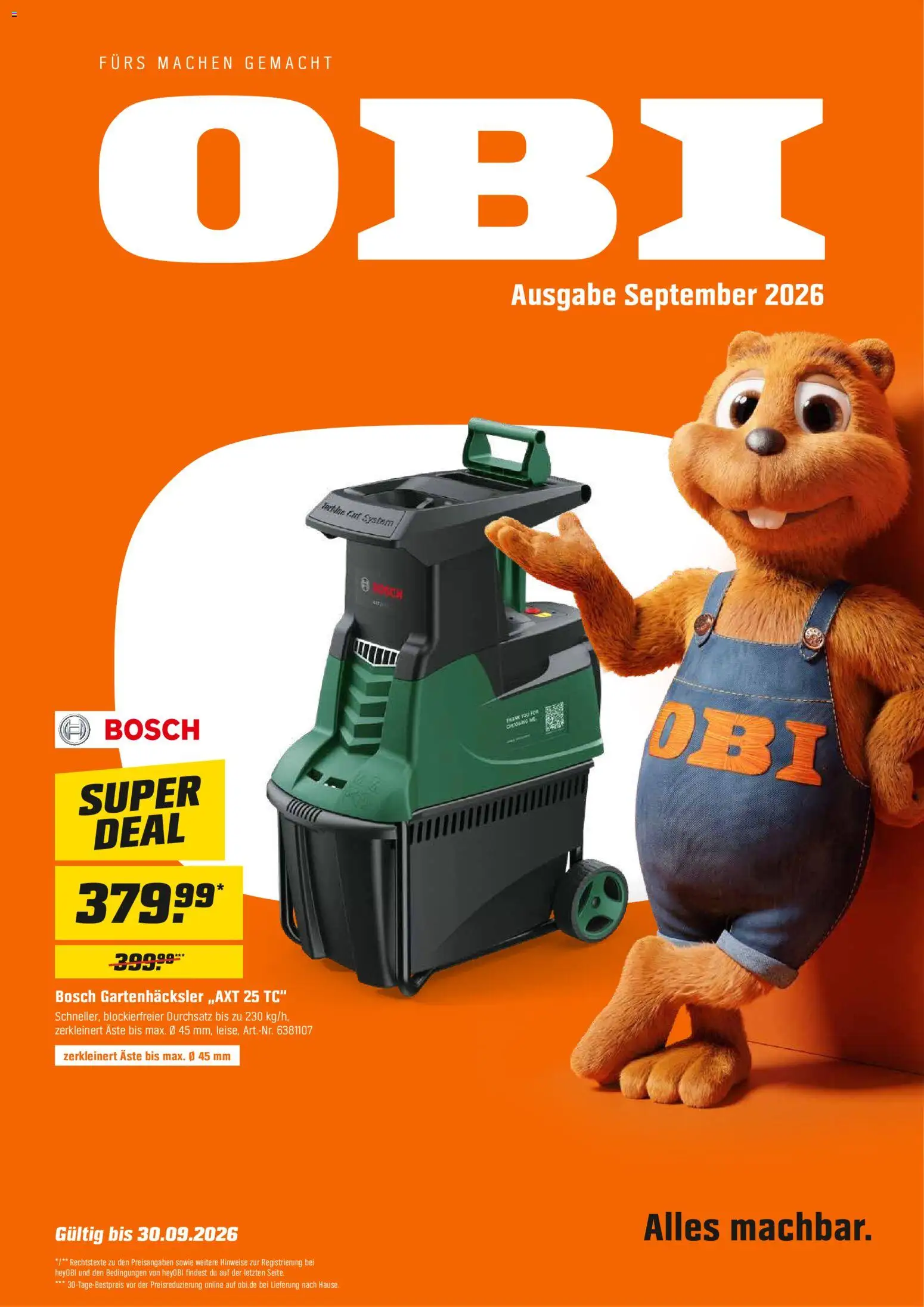 Obi Prospekt Prospekt in Deutschland