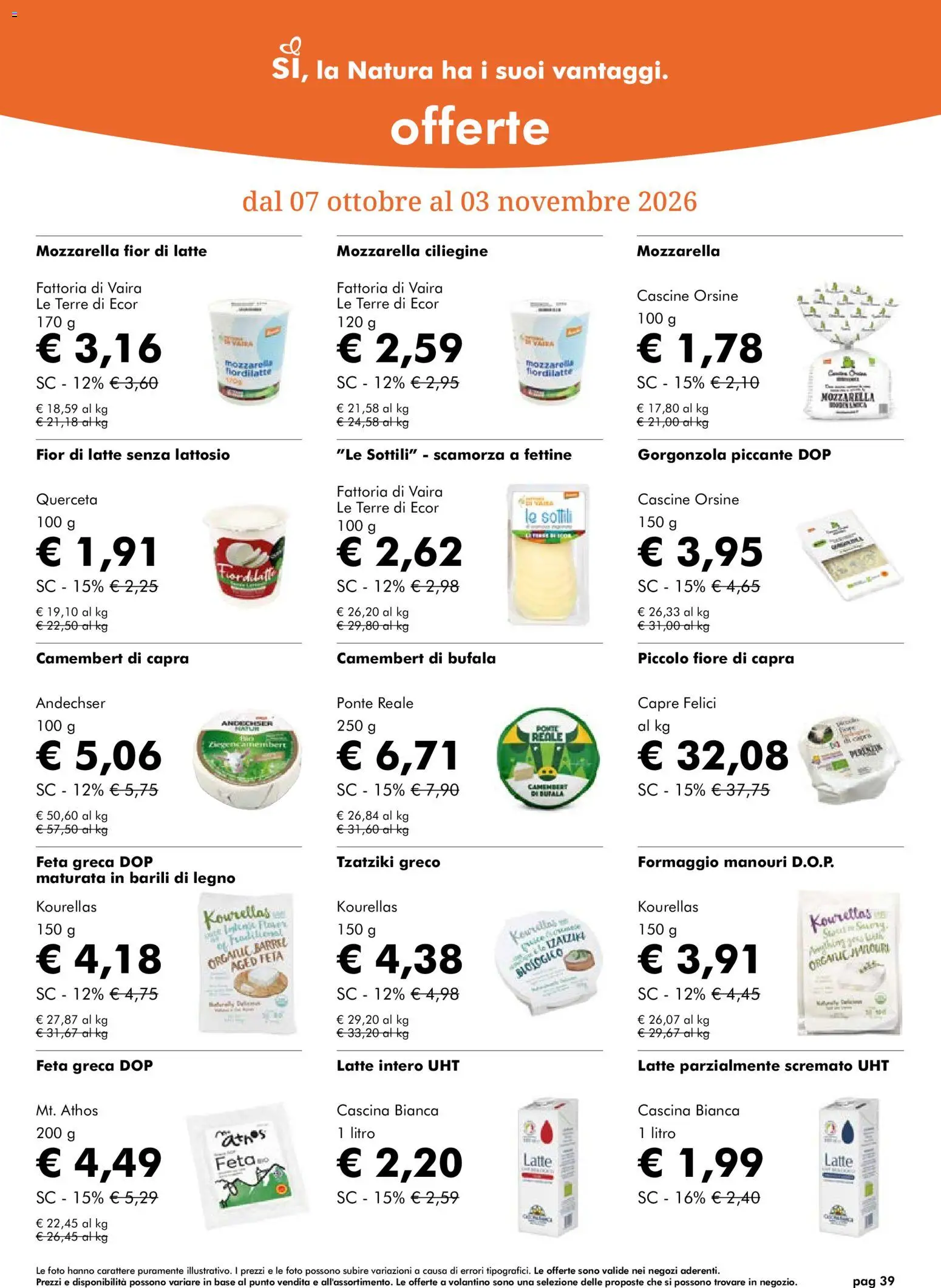 Natura Sì volantino Volantino in Italy