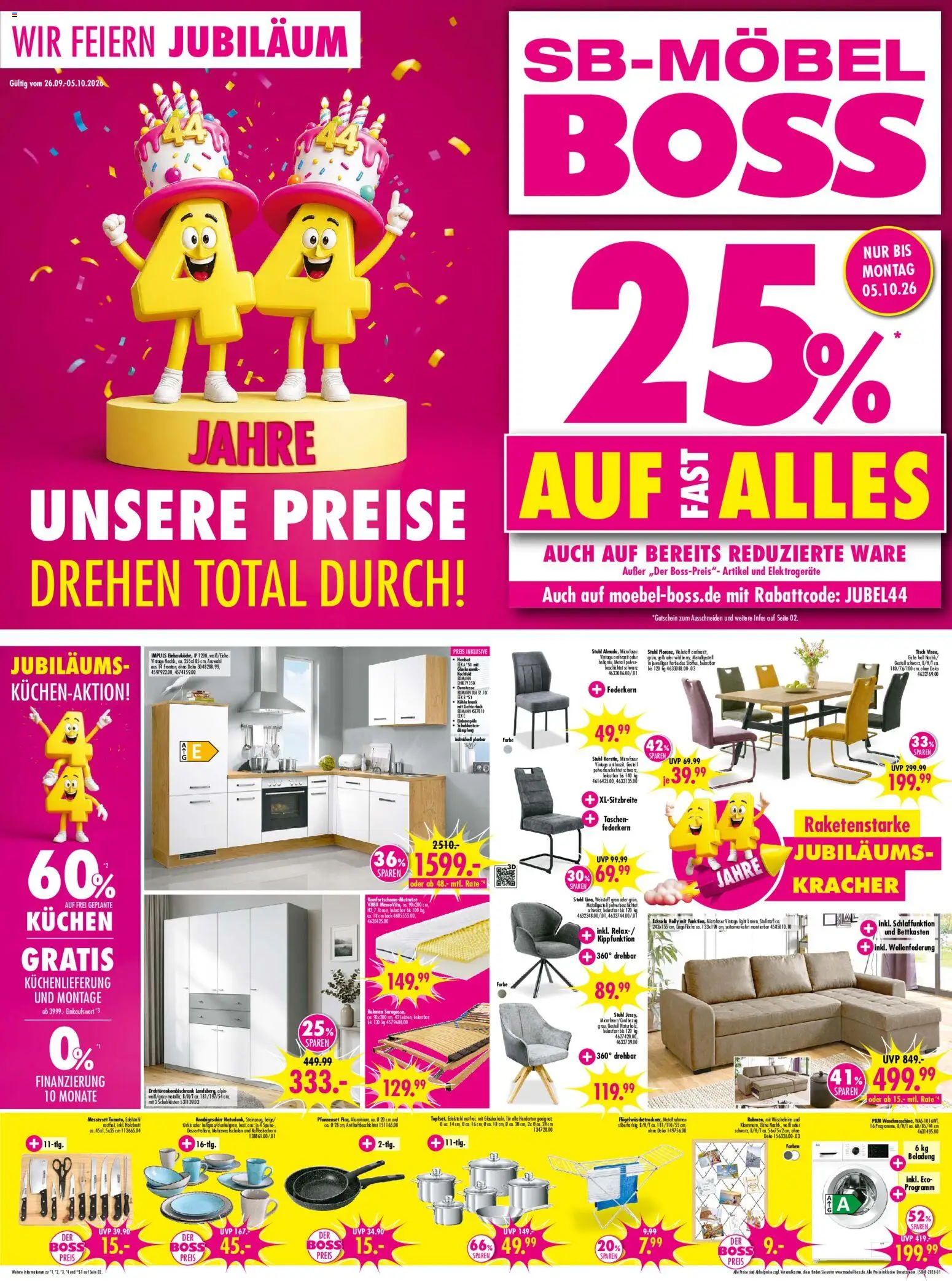 SB Möbel Boss Prospekt Prospekt in Deutschland