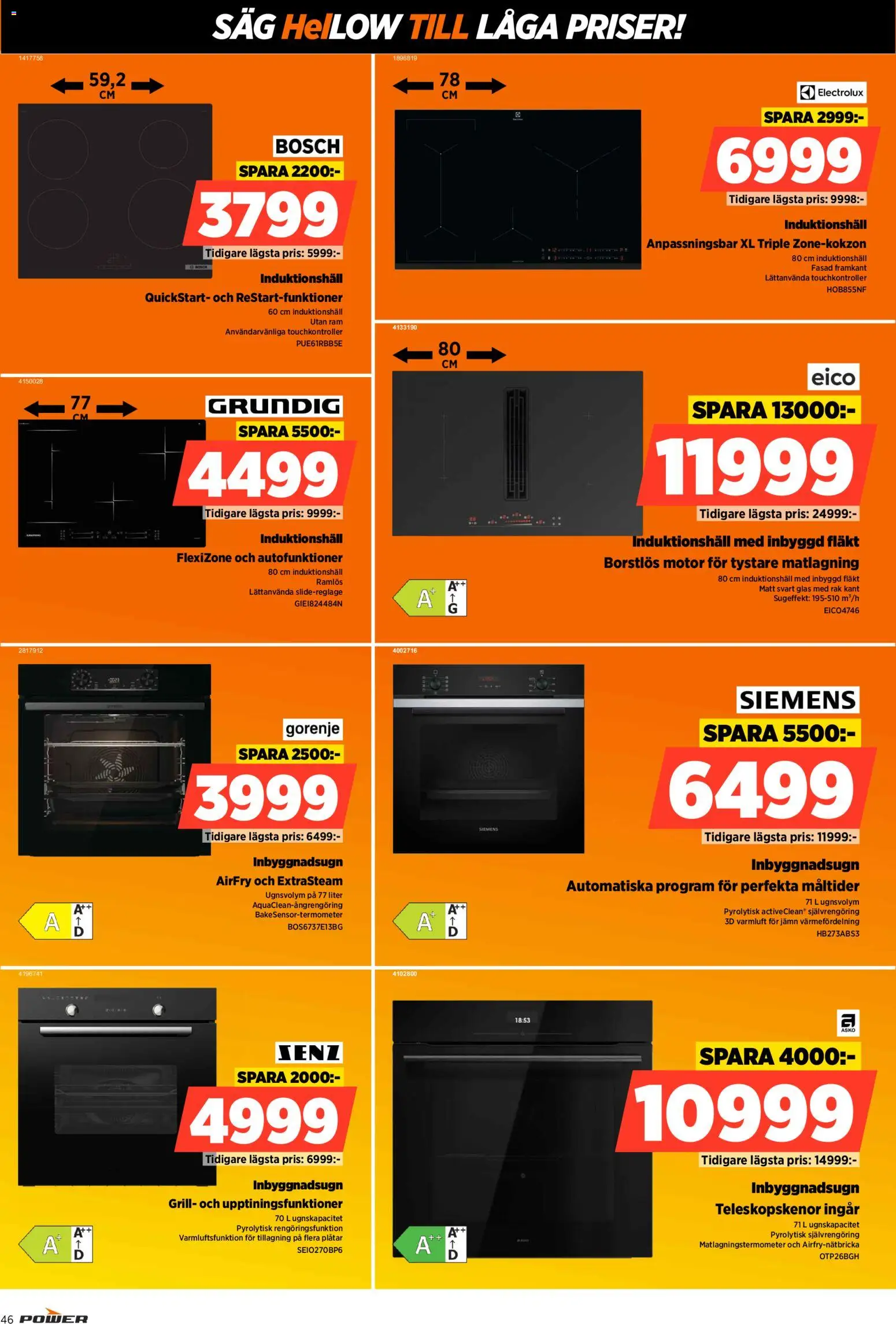 Power erbjudanden Reklamblad in Sverige