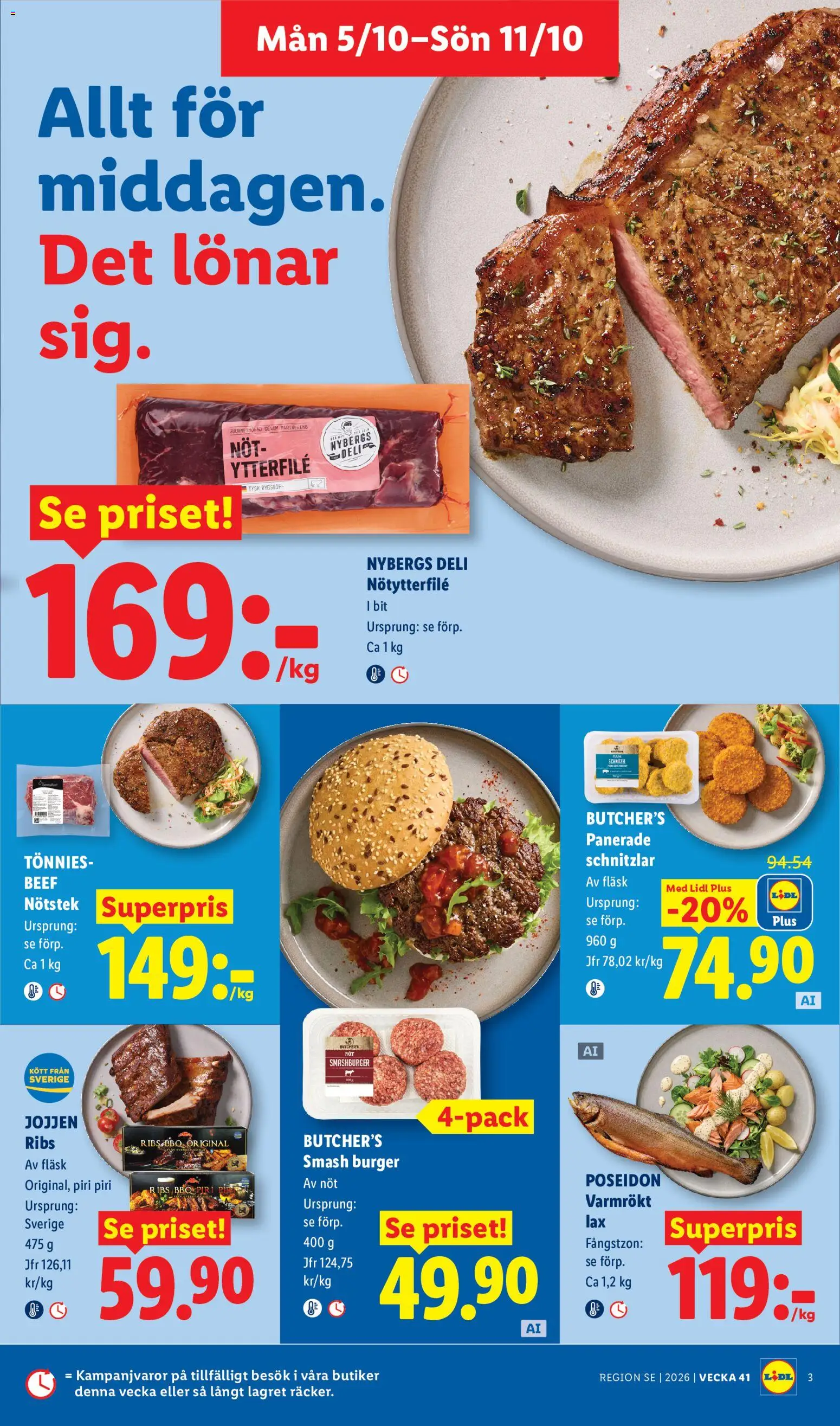 Lidl erbjudanden Reklamblad in Sverige