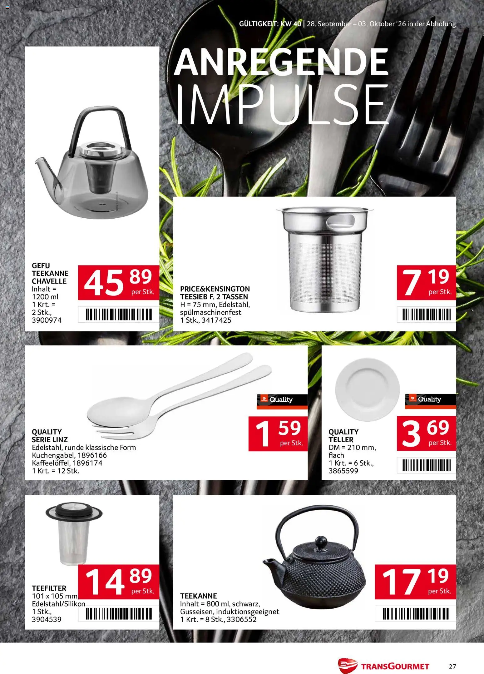 Transgourmet Flugblatt Flugblatt in Österreich