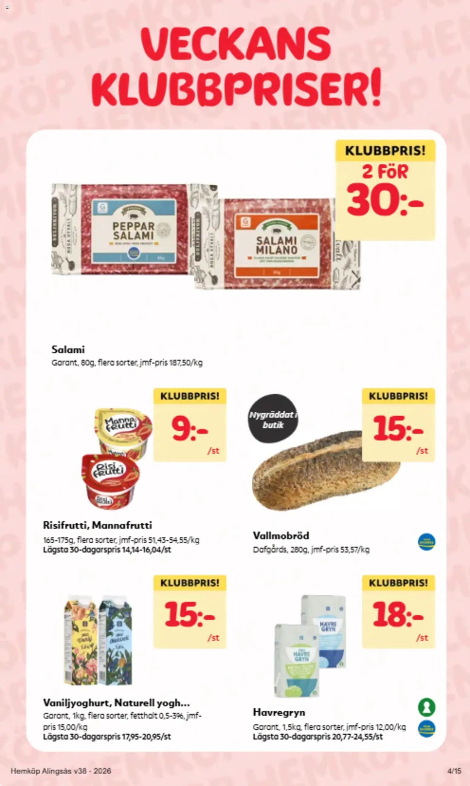Hemköp erbjudanden Reklamblad in Sverige