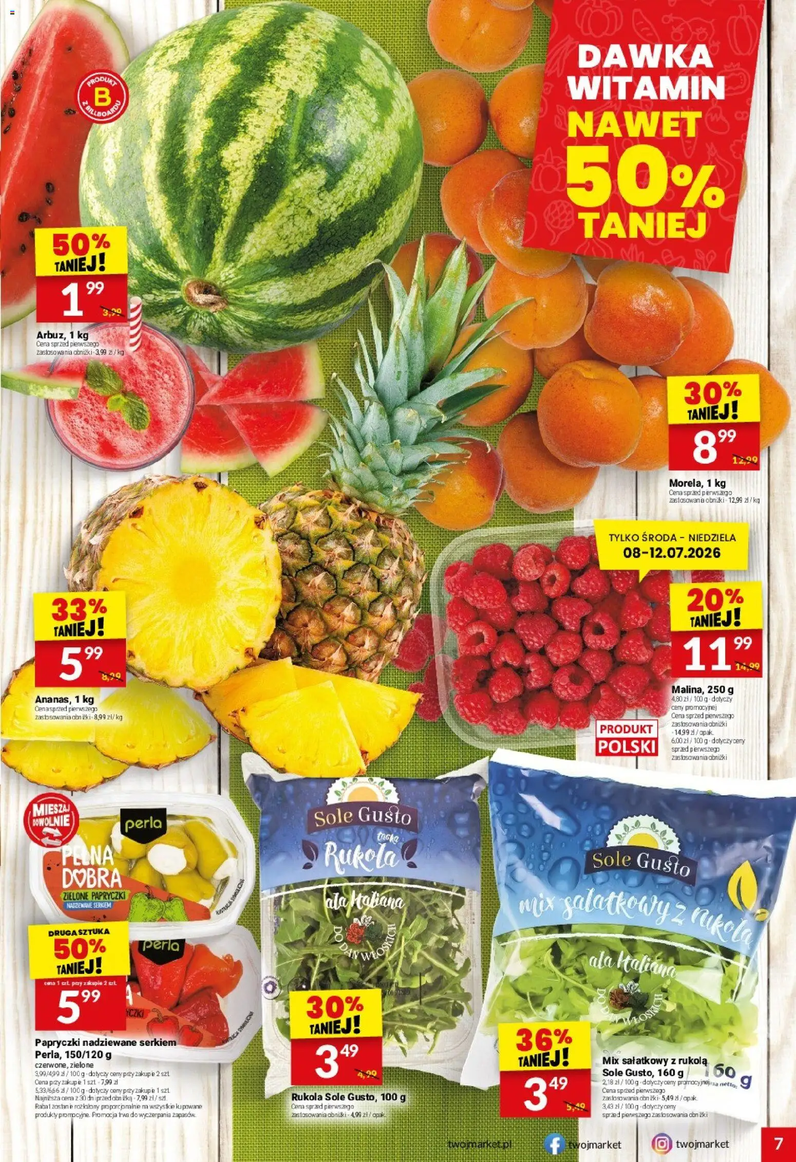 Twój Market gazetka od 08.07.2026 | 🔥 Mega okazje, które musisz zobaczyć! | Polska