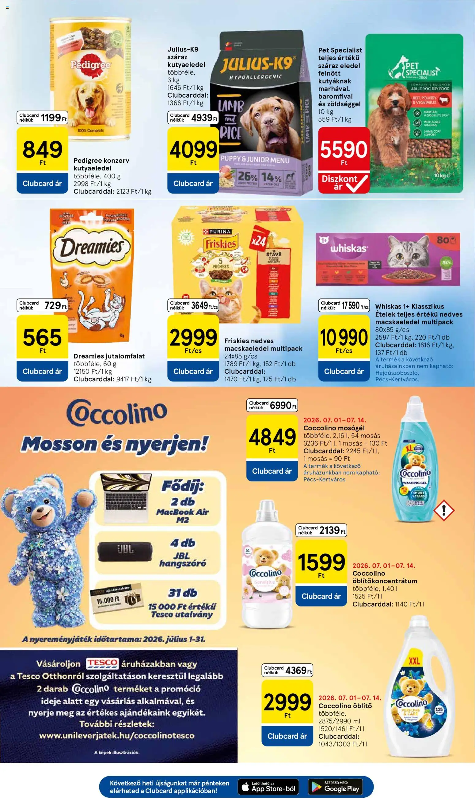 Tesco aktuális akciós újság - 2026.07.09.-tól/től⏳ | Magyarország