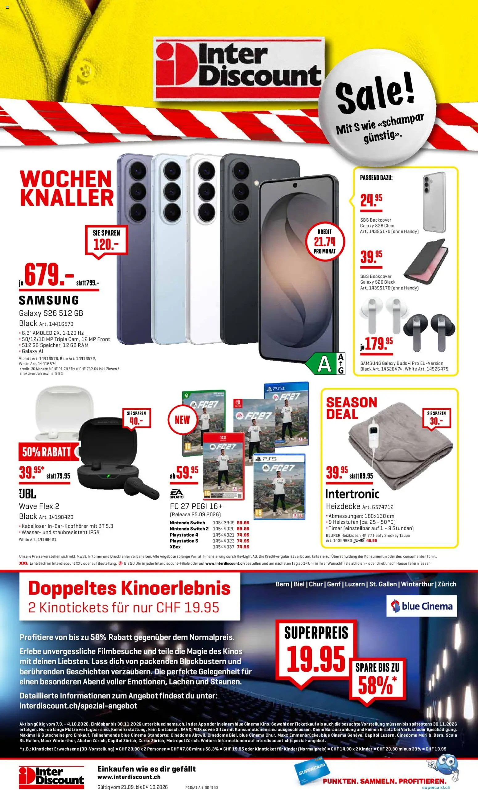 Interdiscount aktionen Prospekt in Schweiz
