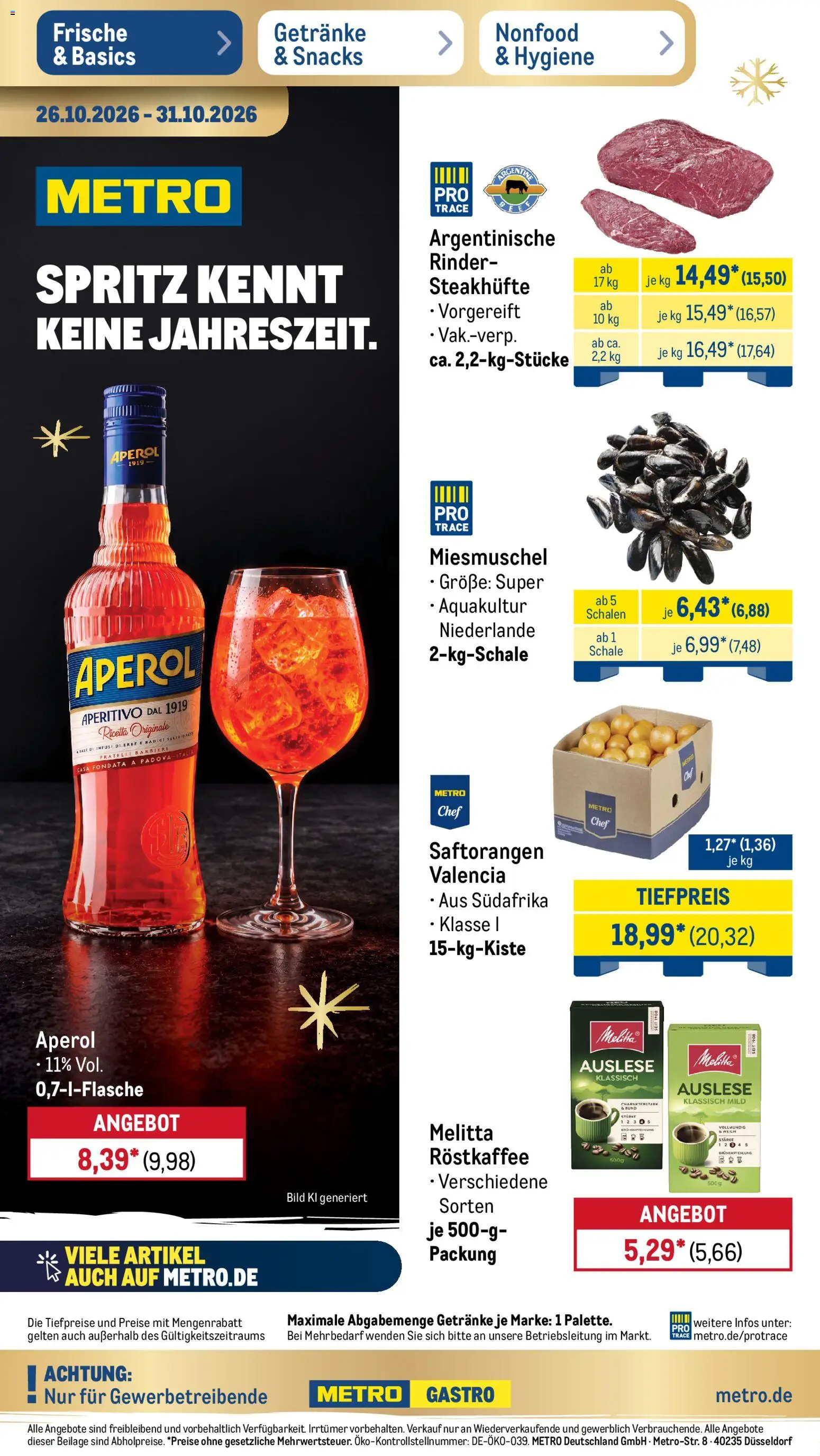 Metro Prospekt Prospekt in Deutschland