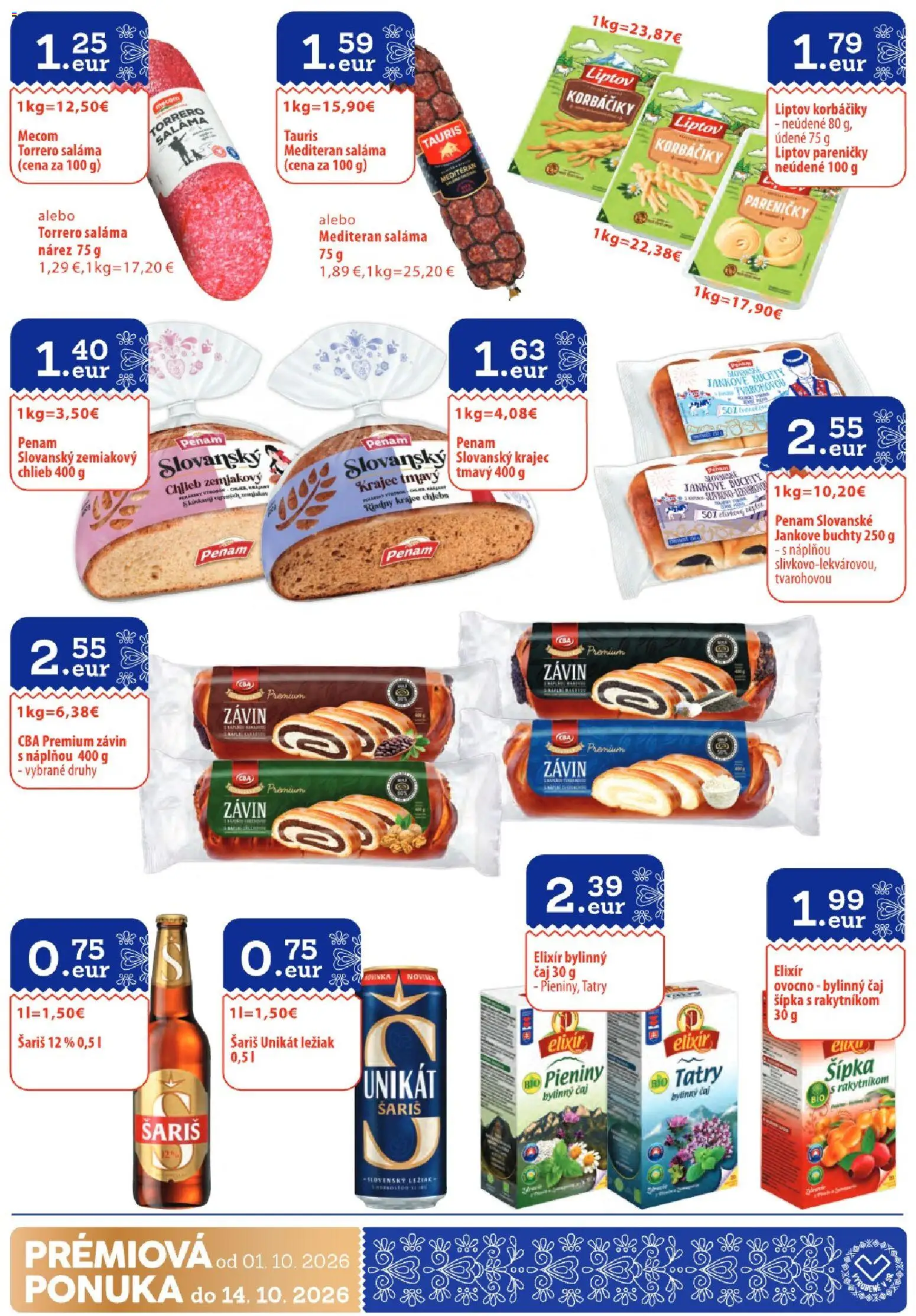 KARMEN CBA leták Leták in Slovensko