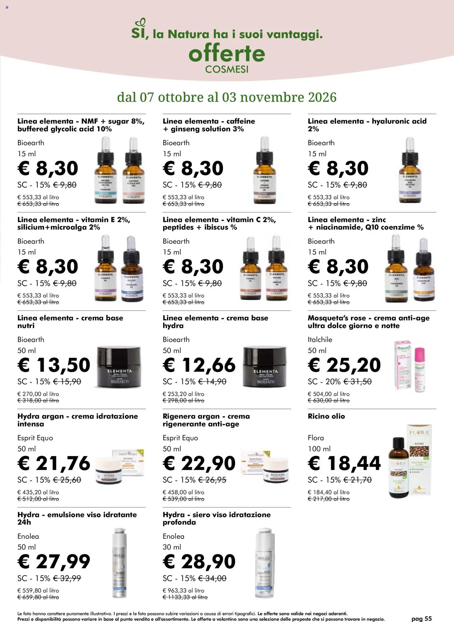 Natura Sì volantino Volantino in Italy