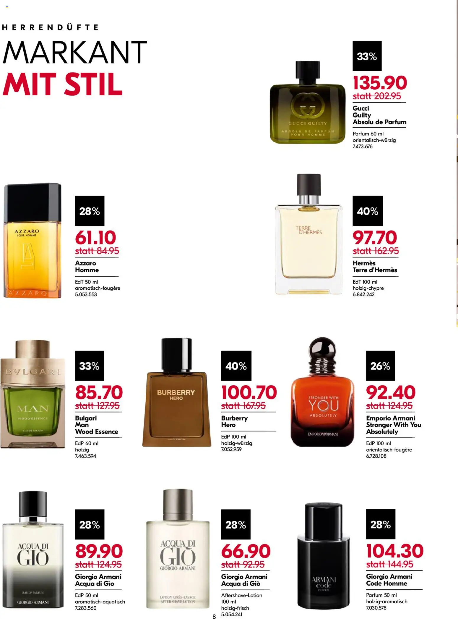 Import Parfumerie aktionen Prospekt in Schweiz