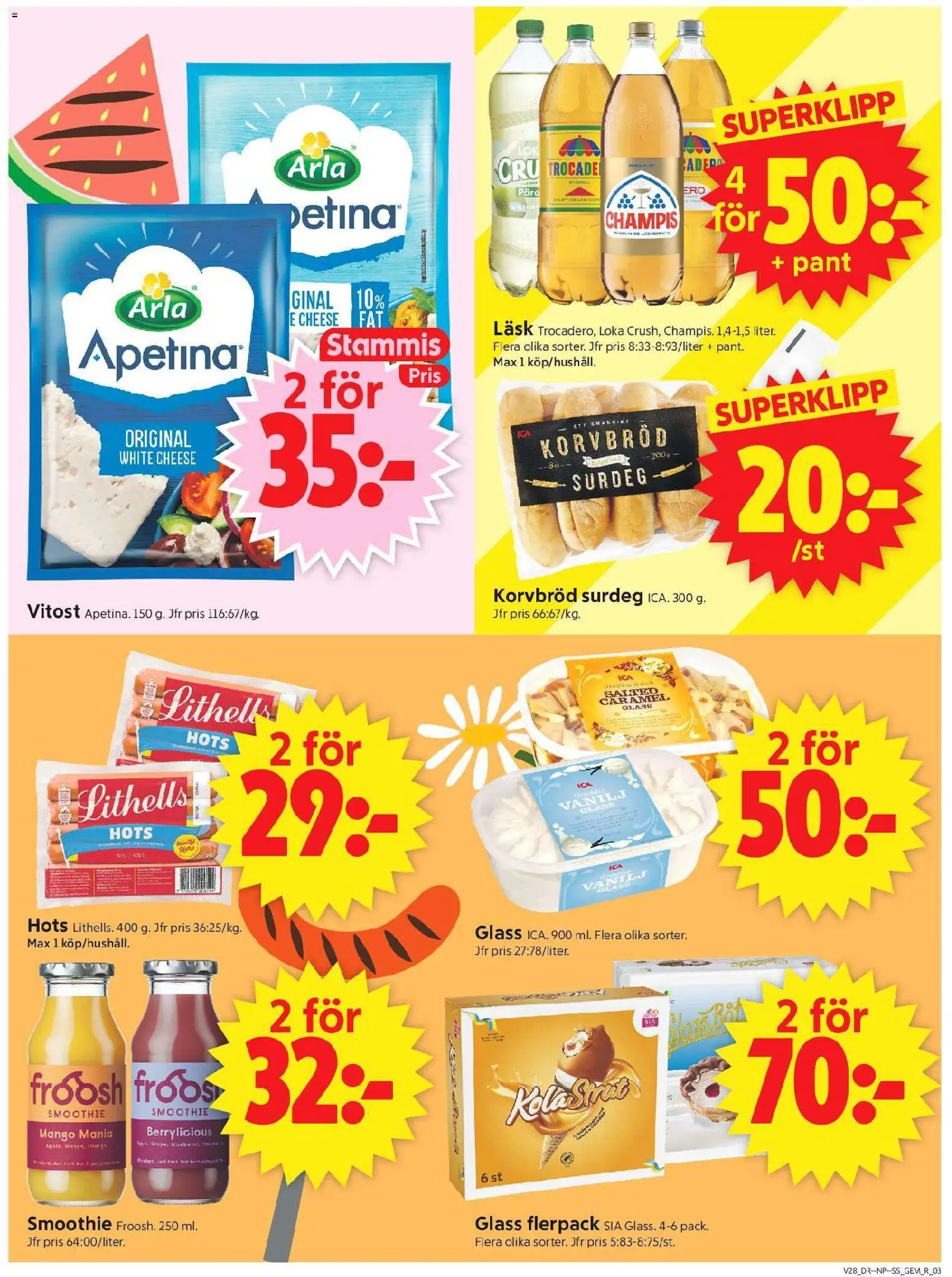Nuvarande ICA Supermarket erbjudanden från 📣 06/07/2026 - 12/07/2026 📣 | Sverige