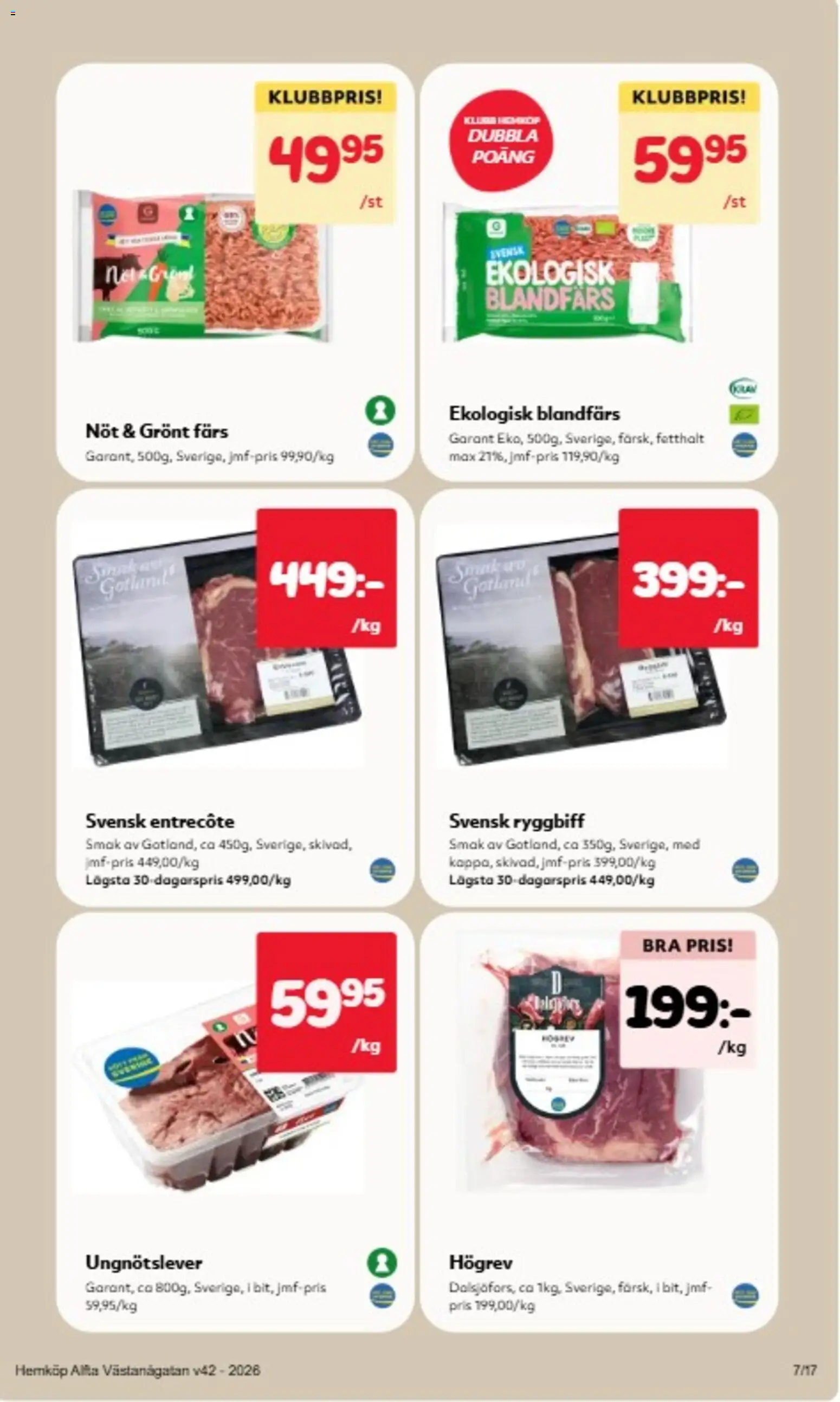 Hemköp erbjudanden Reklamblad in Sverige