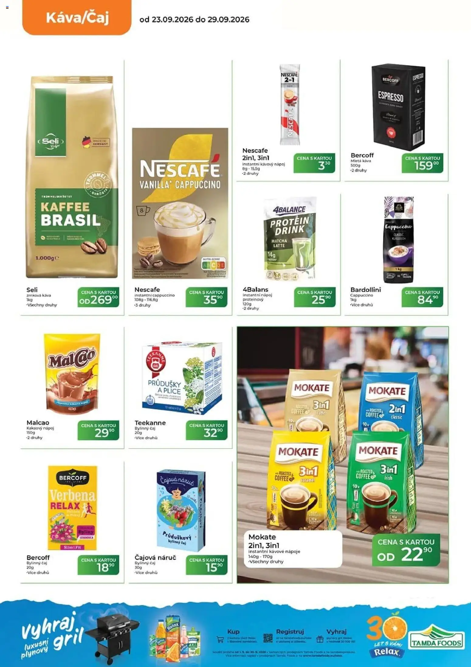 Tamda Foods leták Leták in Česko