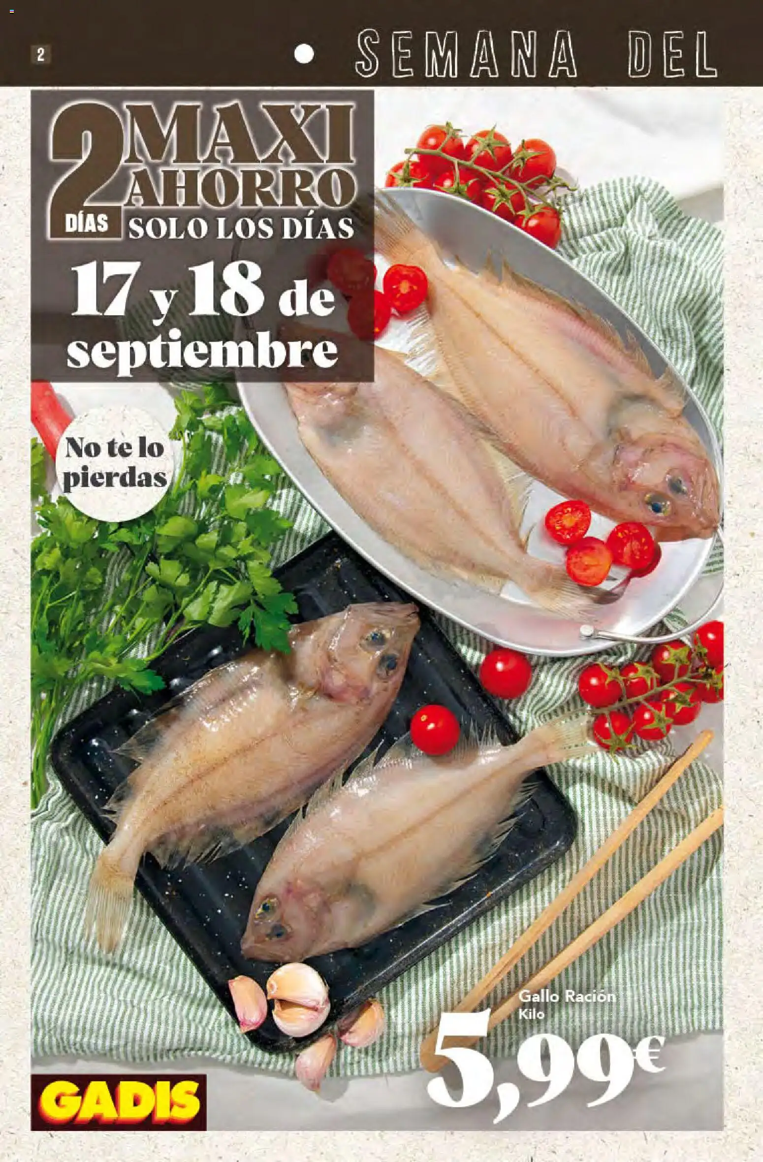 Gadis folleto Folleto in España