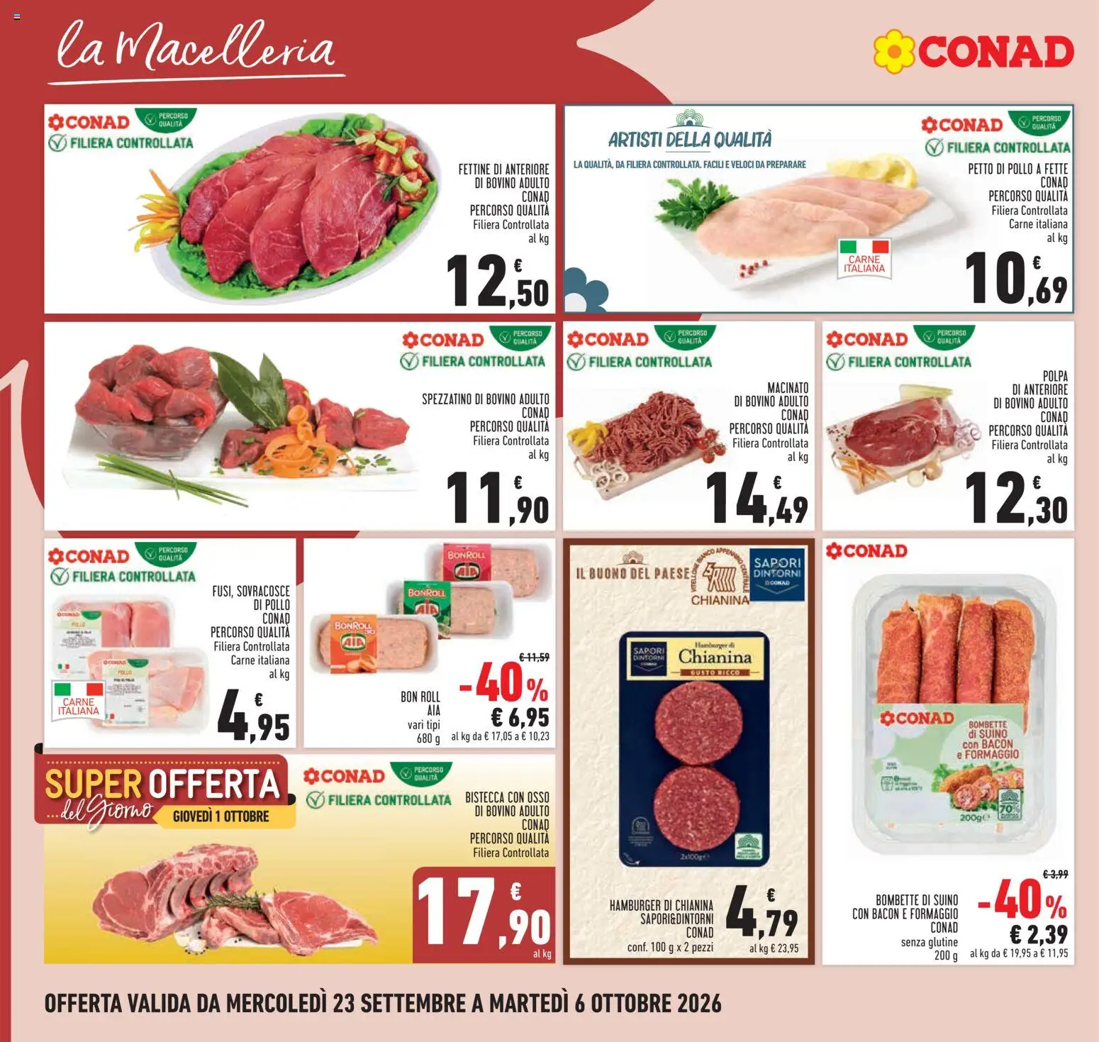 Conad volantino Volantino in Italy