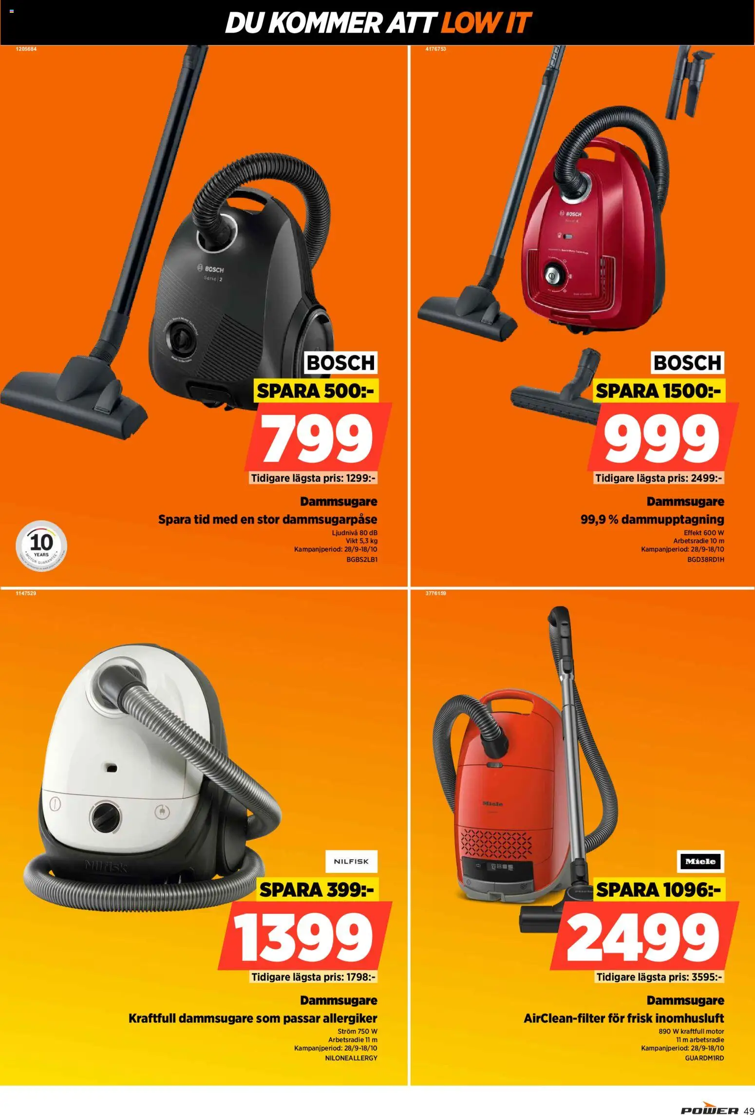 Power erbjudanden Reklamblad in Sverige