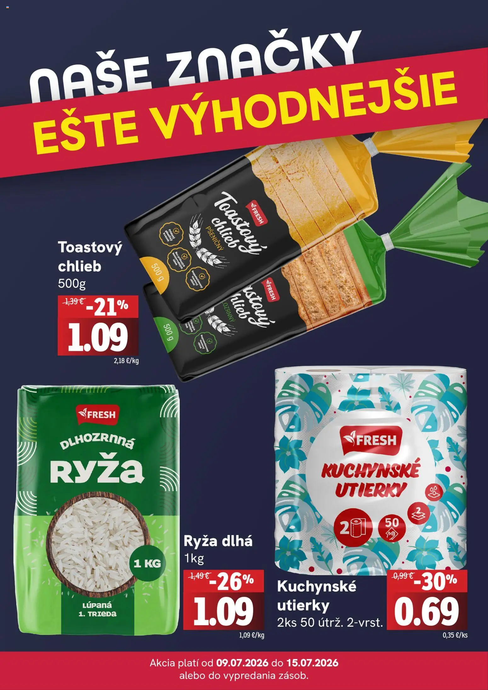 Fresh leták od 09.07.2026 » Pozrite si limitované zľavy a ušetrite ešte dnes! | Slovensko
