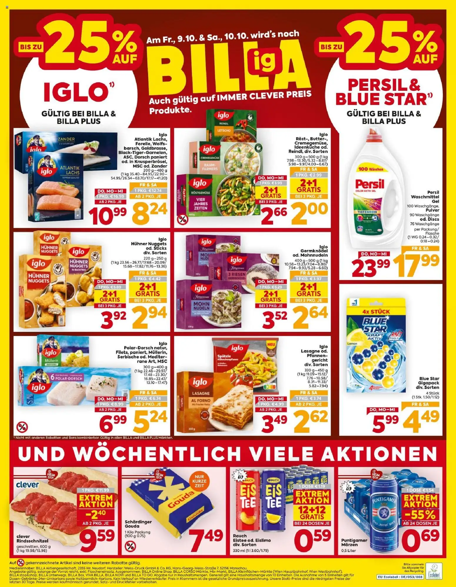 Billa Flugblatt Flugblatt in Österreich