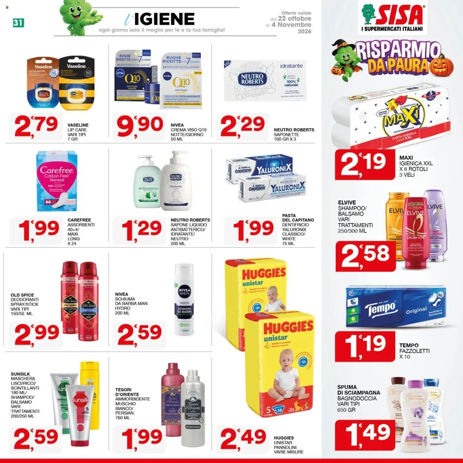 SISA volantino Volantino in Italy