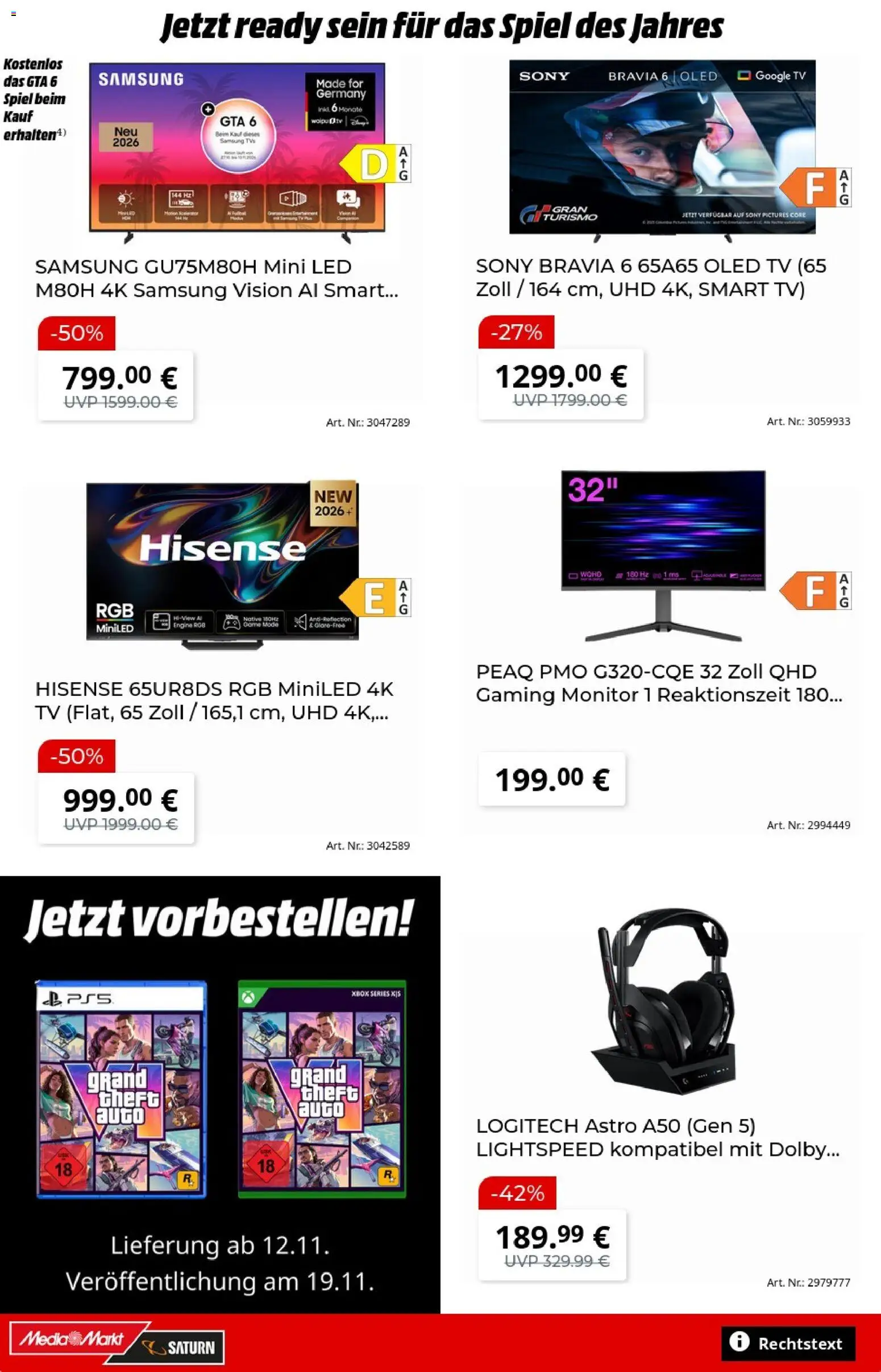 Media Markt Black Friday Prospekt in Deutschland