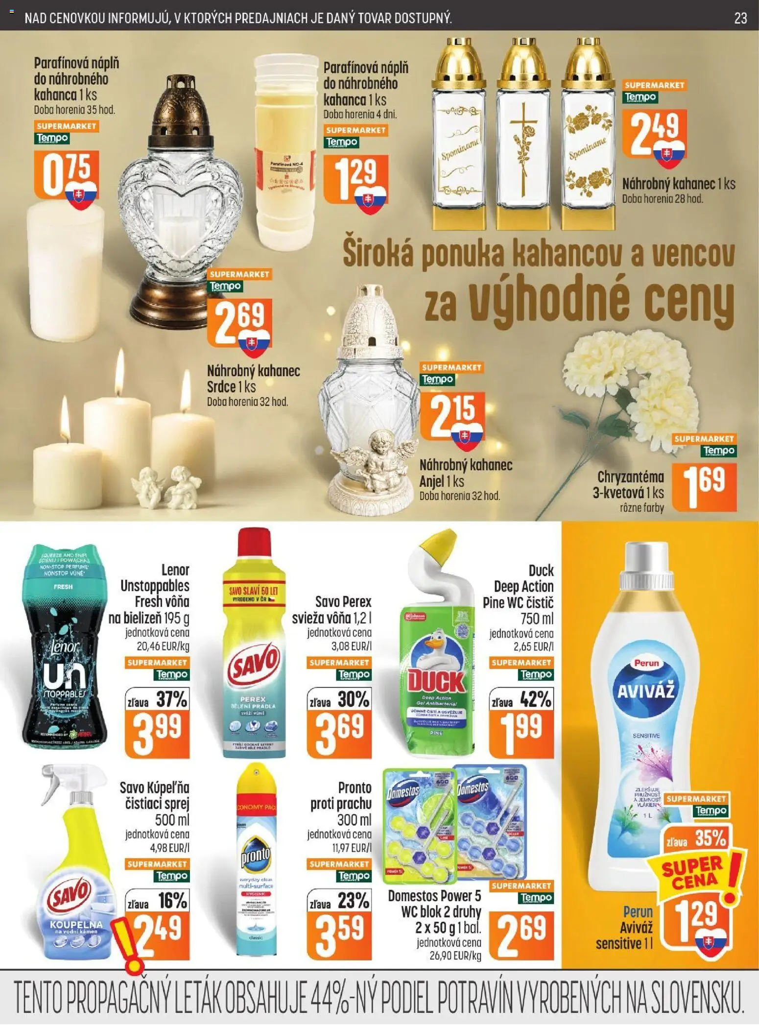 COOP Jednota leták Leták in Slovensko