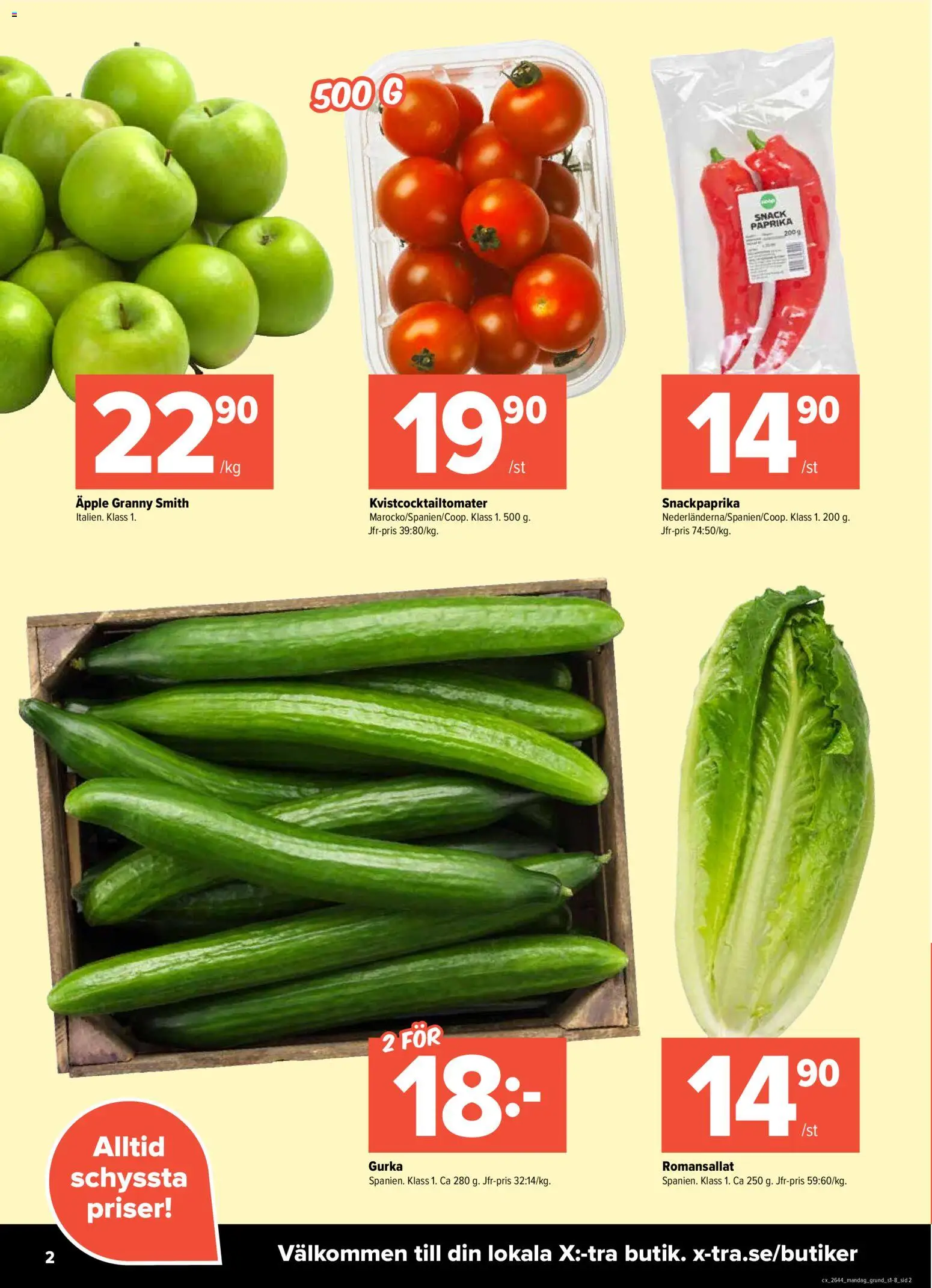 Coop X:-TRA erbjudanden Reklamblad in Sverige
