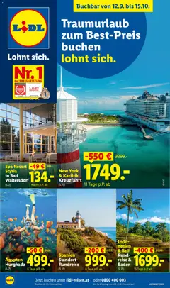 Lidl Lidl September/Oktober Reise-Highlights
