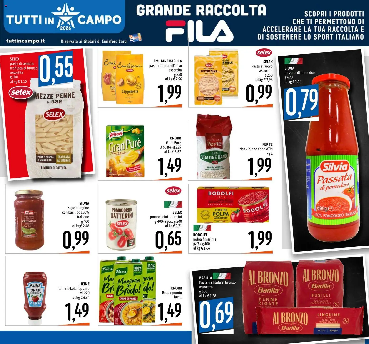 Emisfero volantino Volantino in Italy