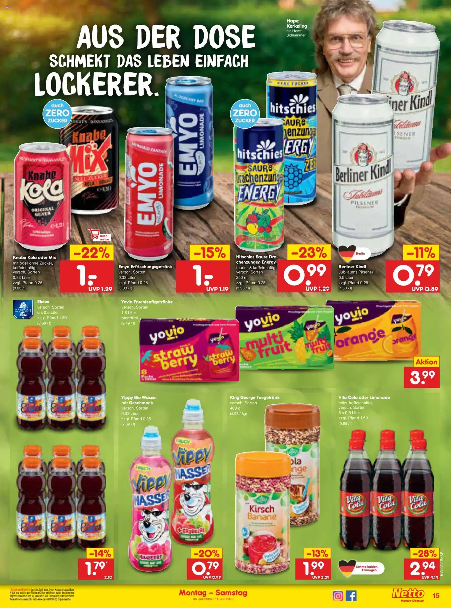 Netto Marken-Discount Prospekt | 06.07.2026 | Wie erhält man einen begrenzten Rabatt? | Deutschland
