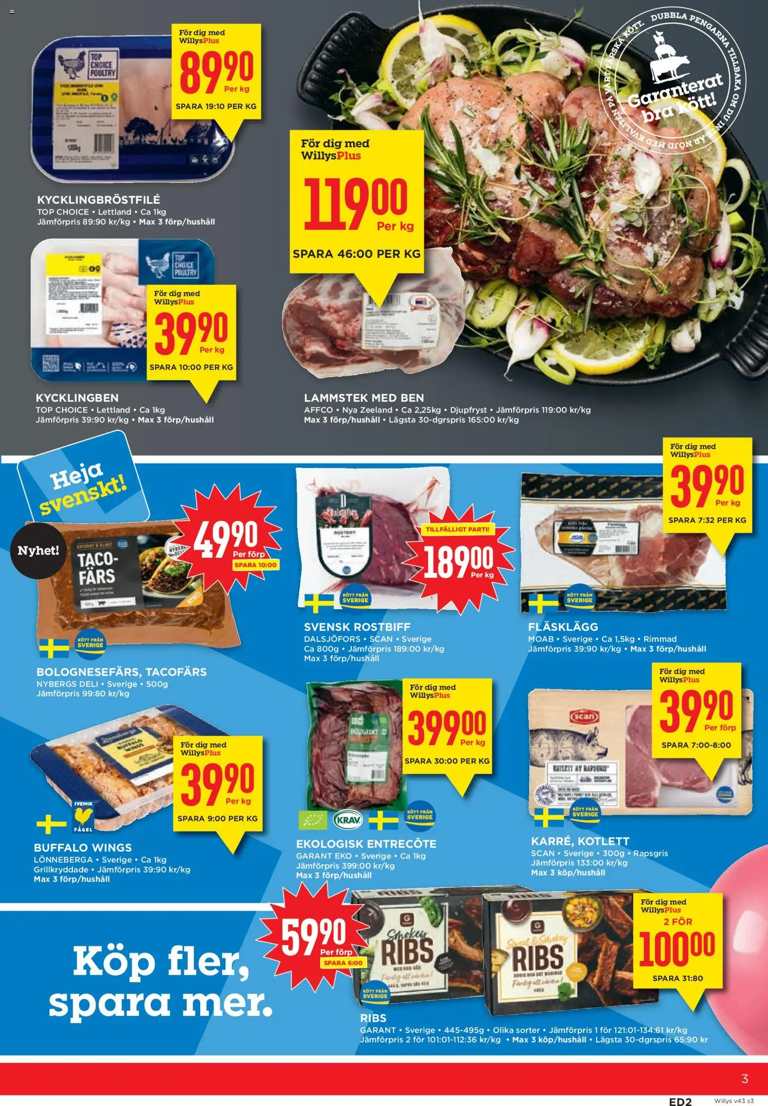 Willys erbjudanden Reklamblad in Sverige