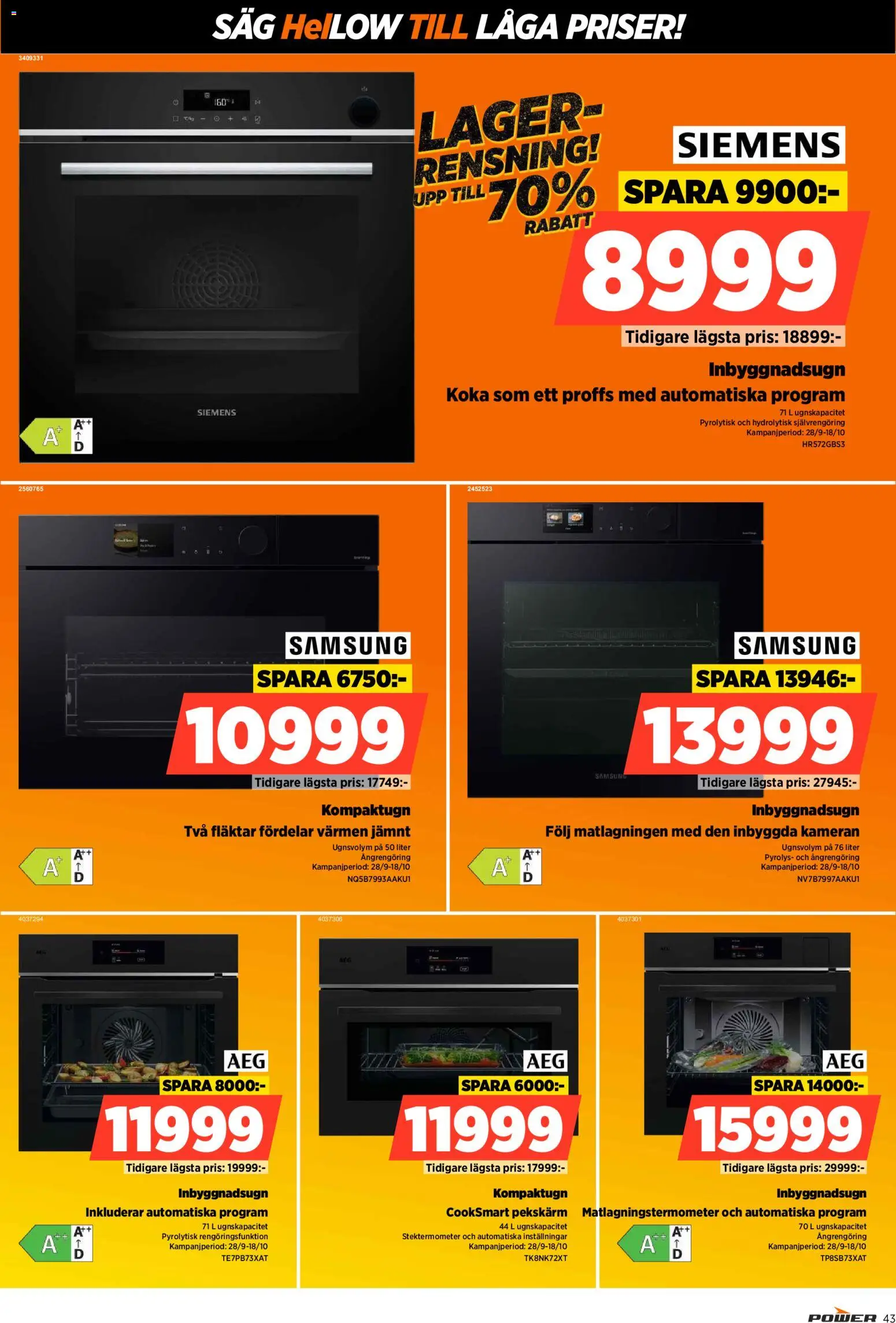 Power erbjudanden Reklamblad in Sverige