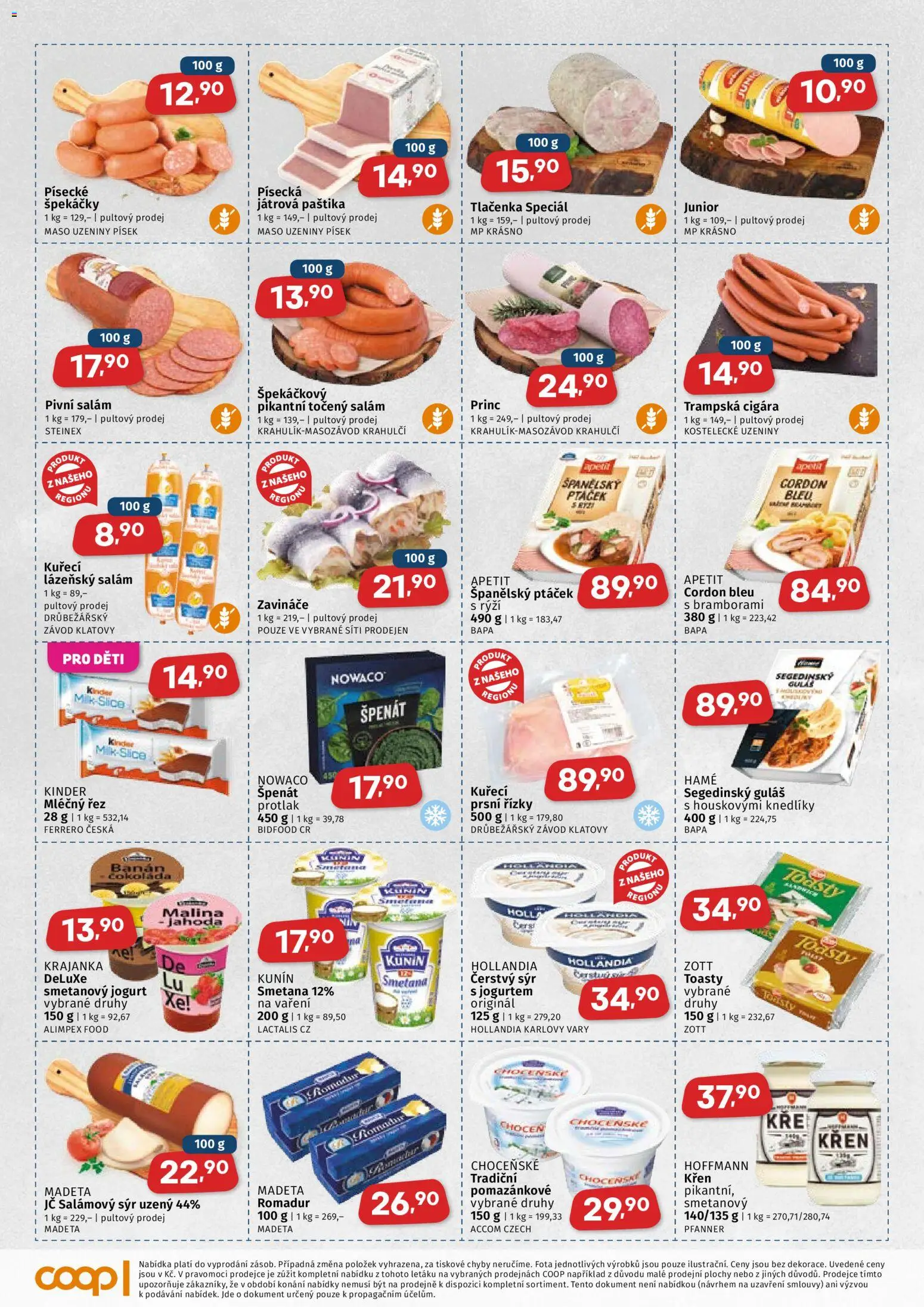 Coop leták Leták in Česko